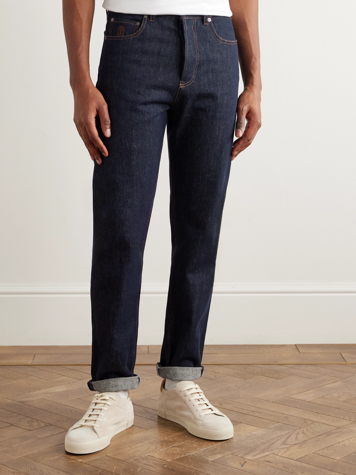 Brunello Cucinelli Straight-leg Jeans In Blue