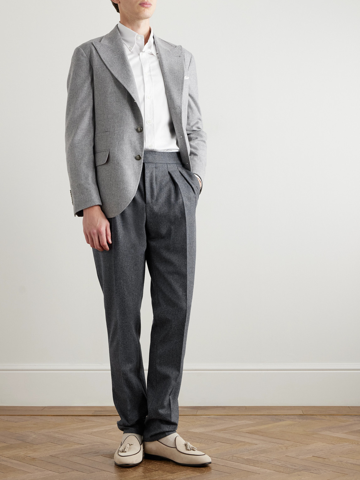 Brunello Cucinelli Poplin Shirt In White