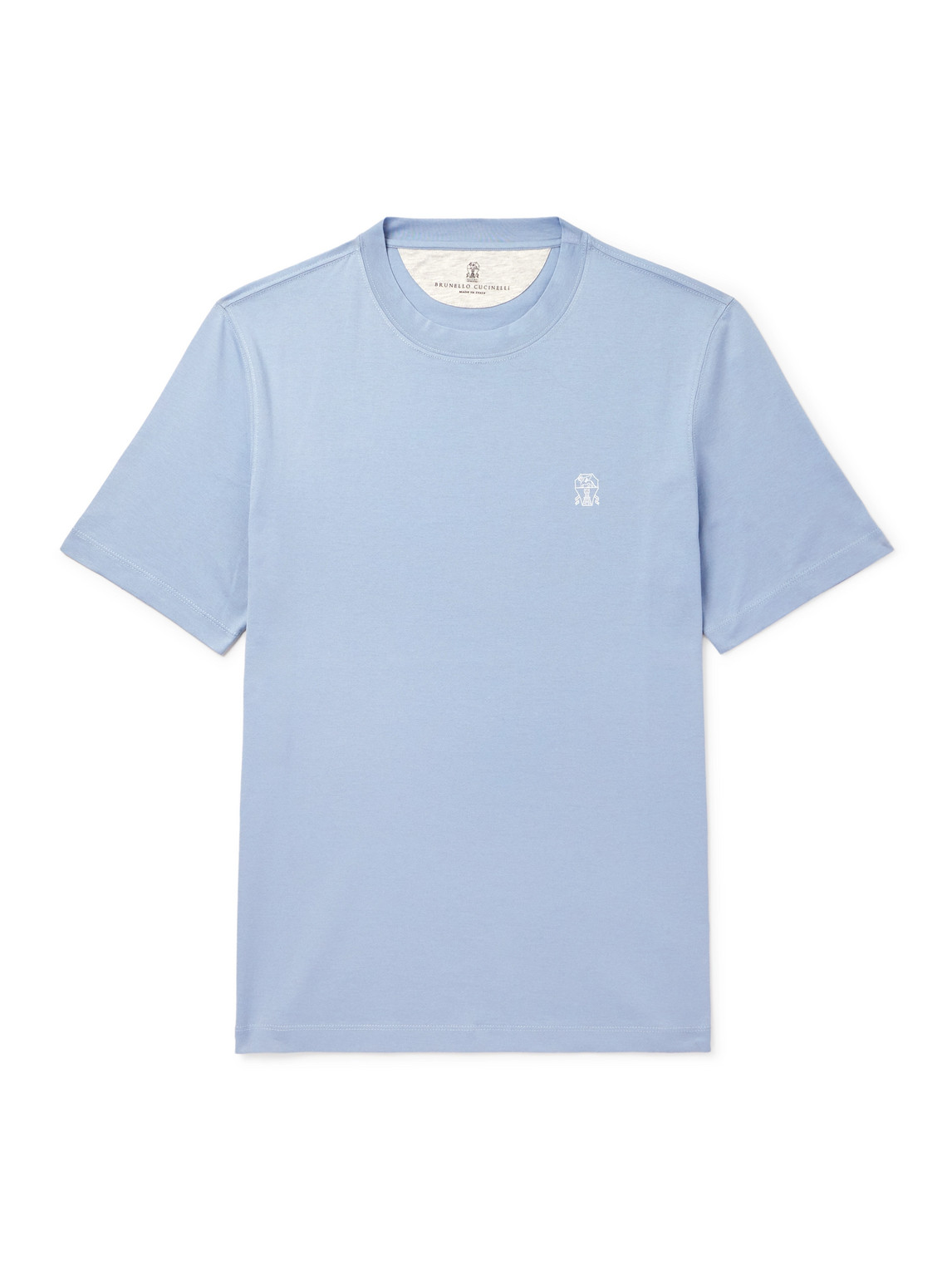 Brunello Cucinelli Logo-Printed Cotton-Jersey T-hirt - Men