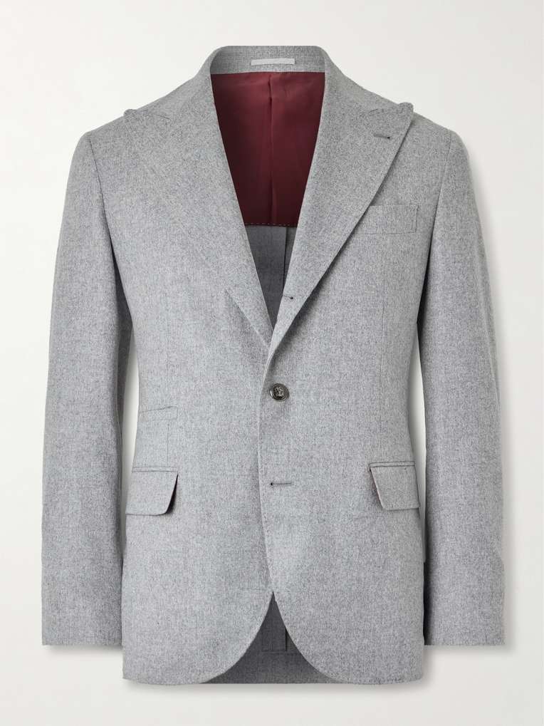 Brunello Cucinelli — Wool and Cashmere-Blend Suit Jacket