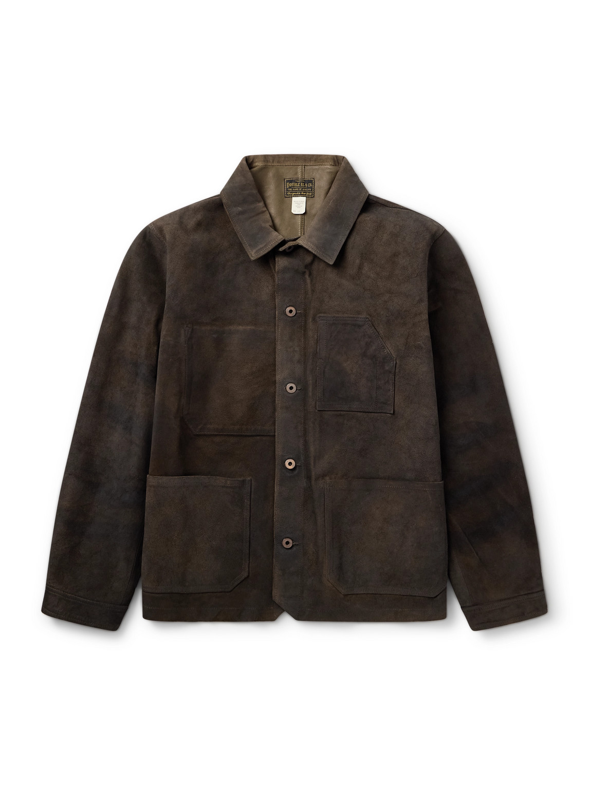 Rrl Kenmare Suede Jacket In Brown