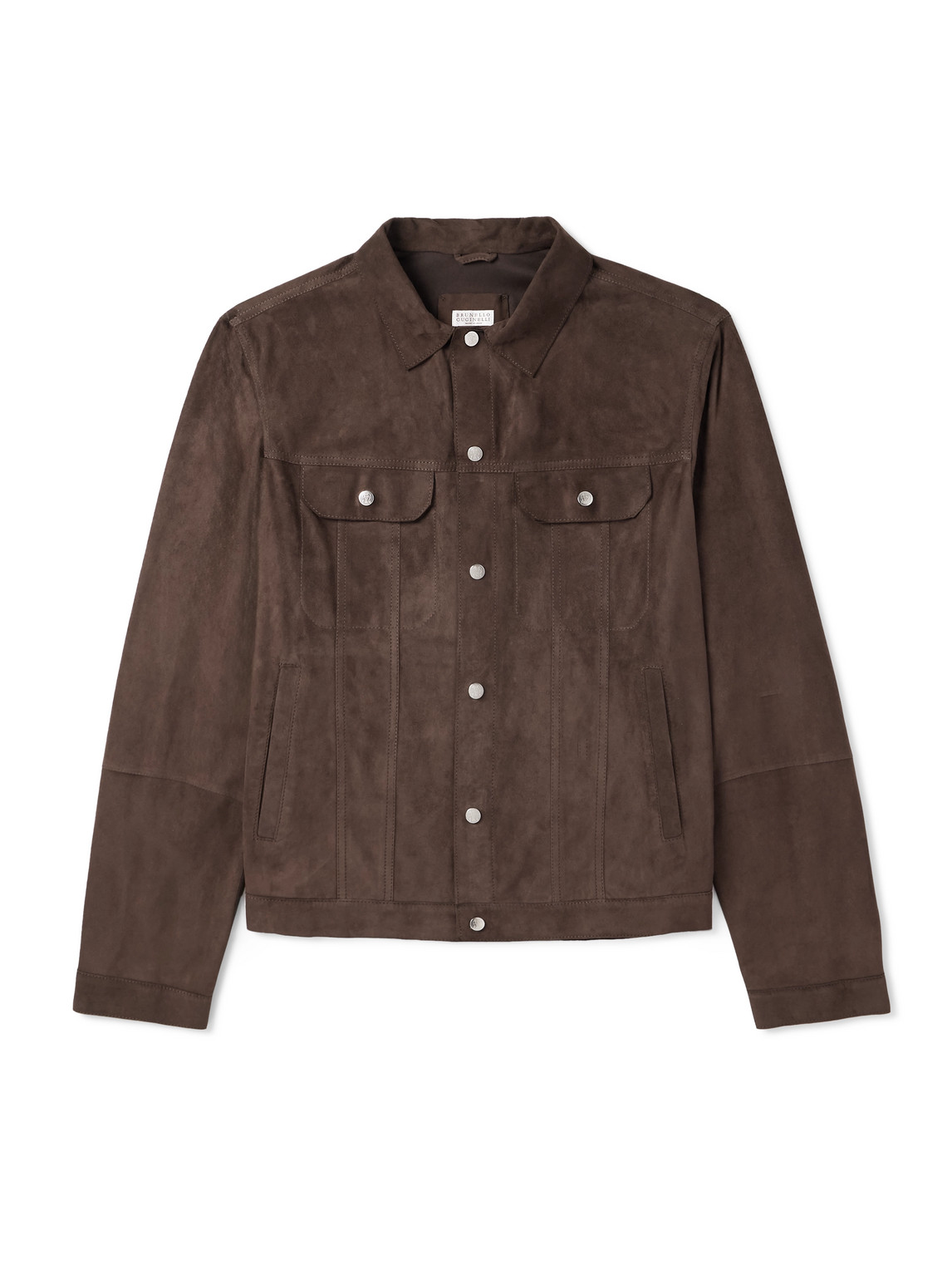 Brunello Cucinelli Suede Trucker Jacket