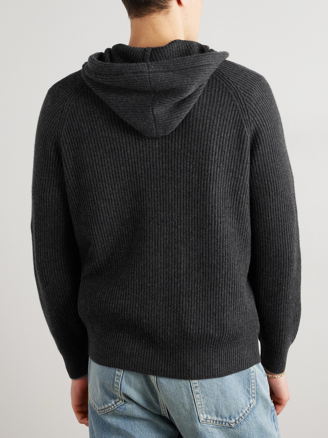 Brunello Cucinelli Cashmere Zip-up Hoodie Featuring Drawstring Hood