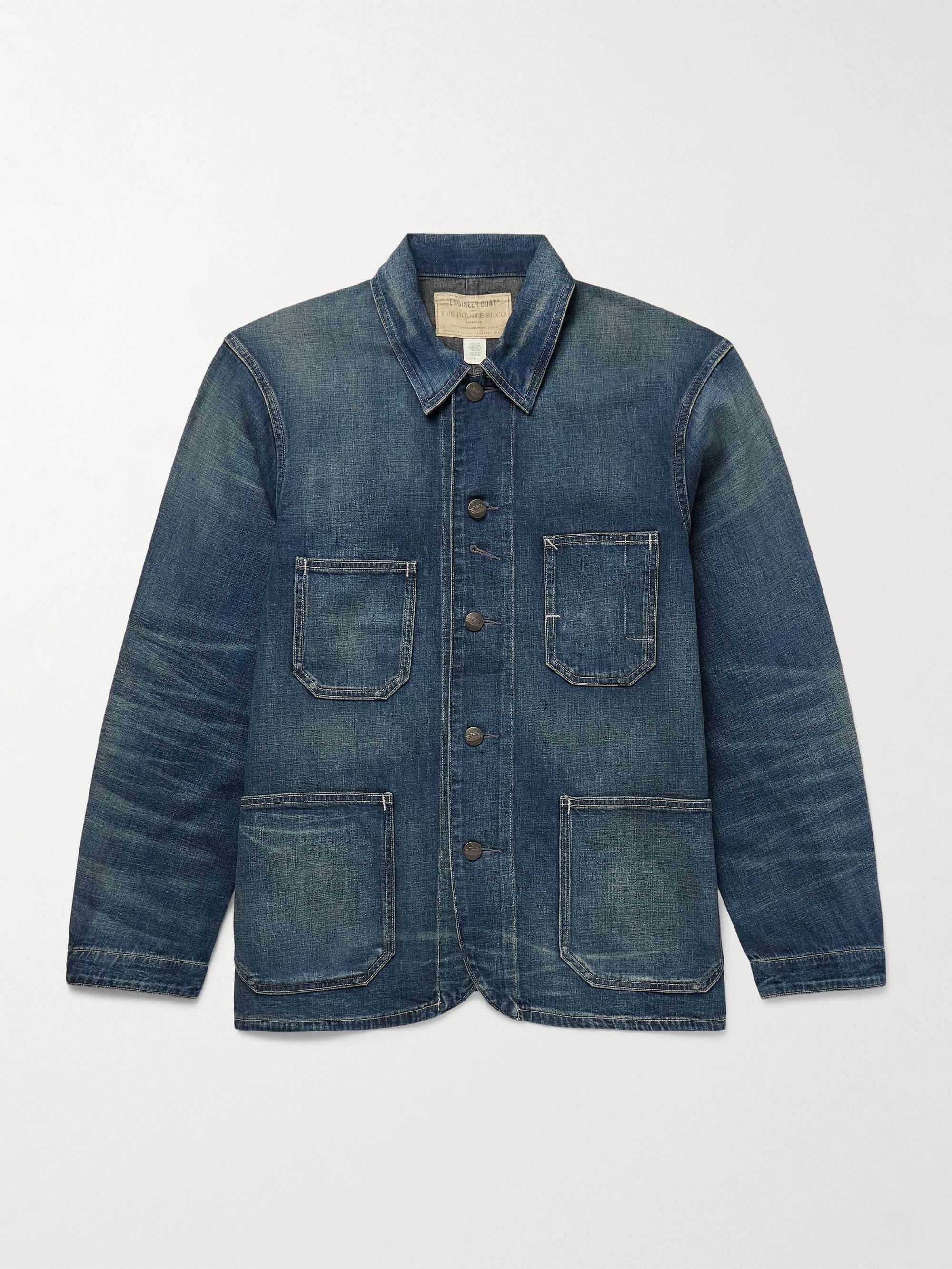 【レア白タグ】RRL DENIM JACKET/ 1st TYPE RRL - Leeland Indigo Denim Trucker Jacket – Louie