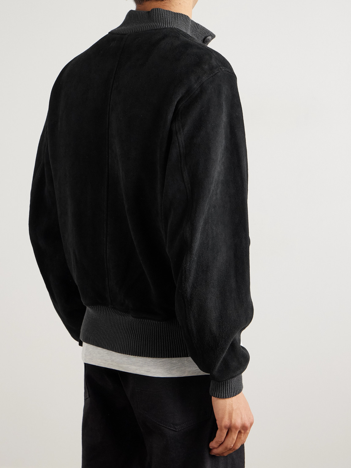  Rrl - Mason Suede Jacket - Men - Black - S 