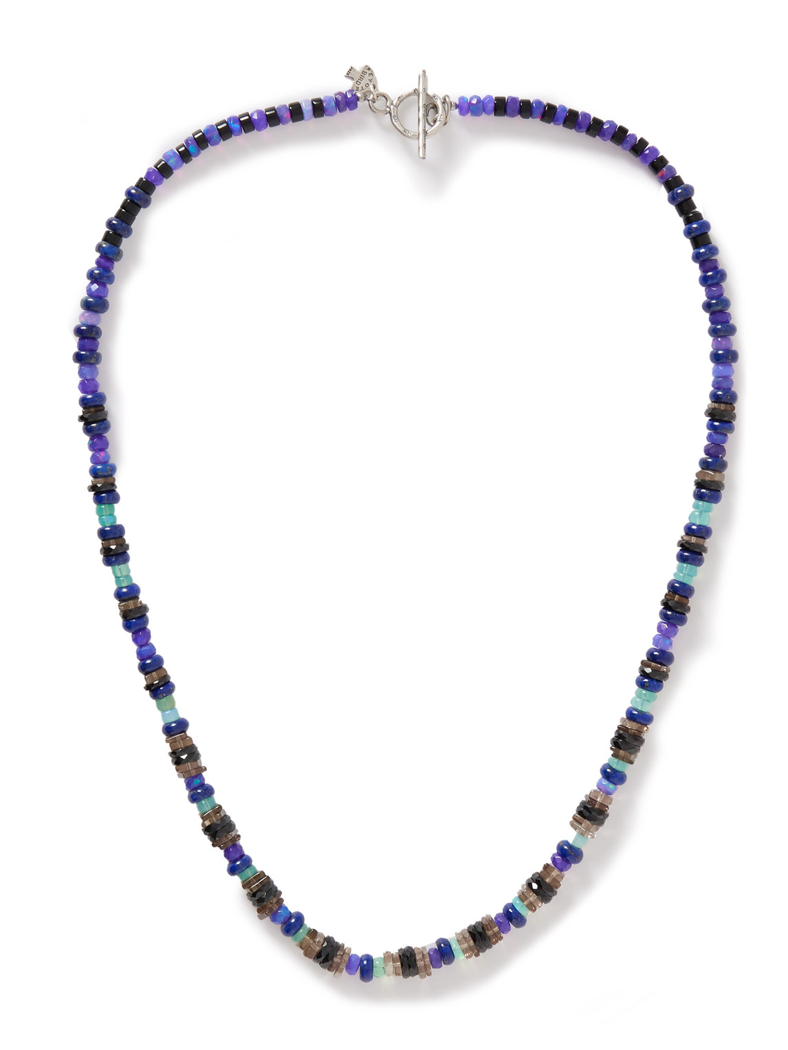 Peyote Bird Sitka Silver Multi-stone Beaded Bracelet