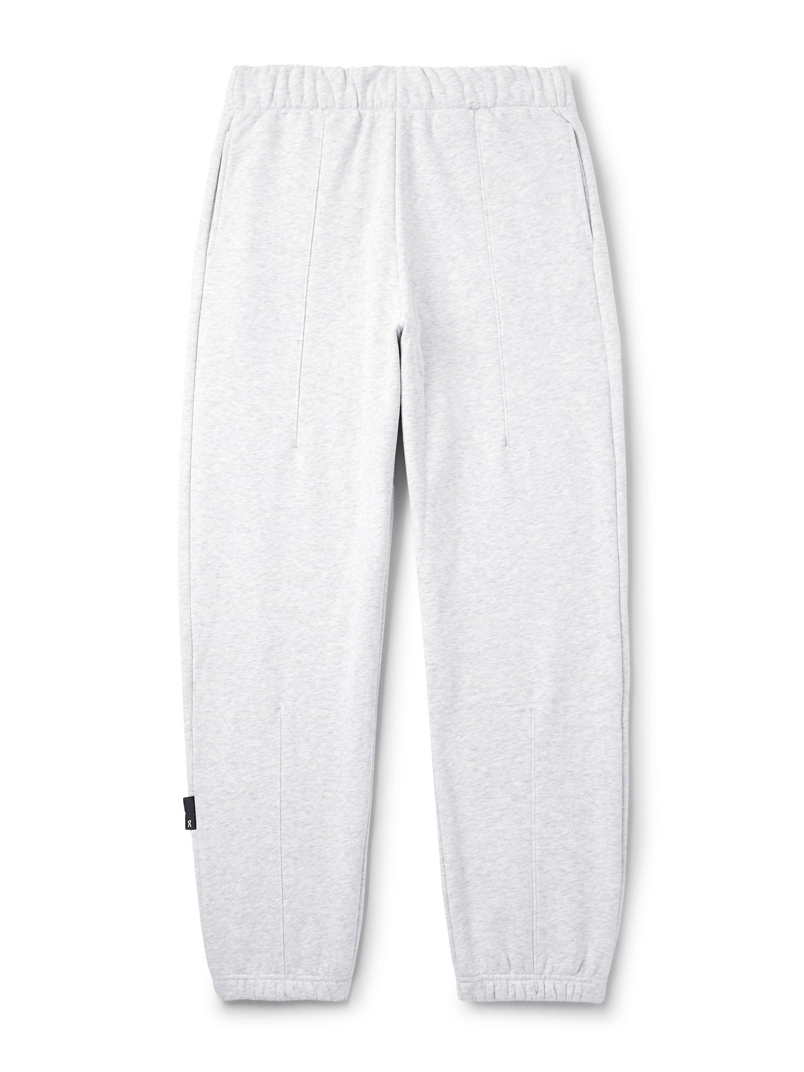 On Club Tapered Organic Cott-blend Jersey Sweatpants In Gray
