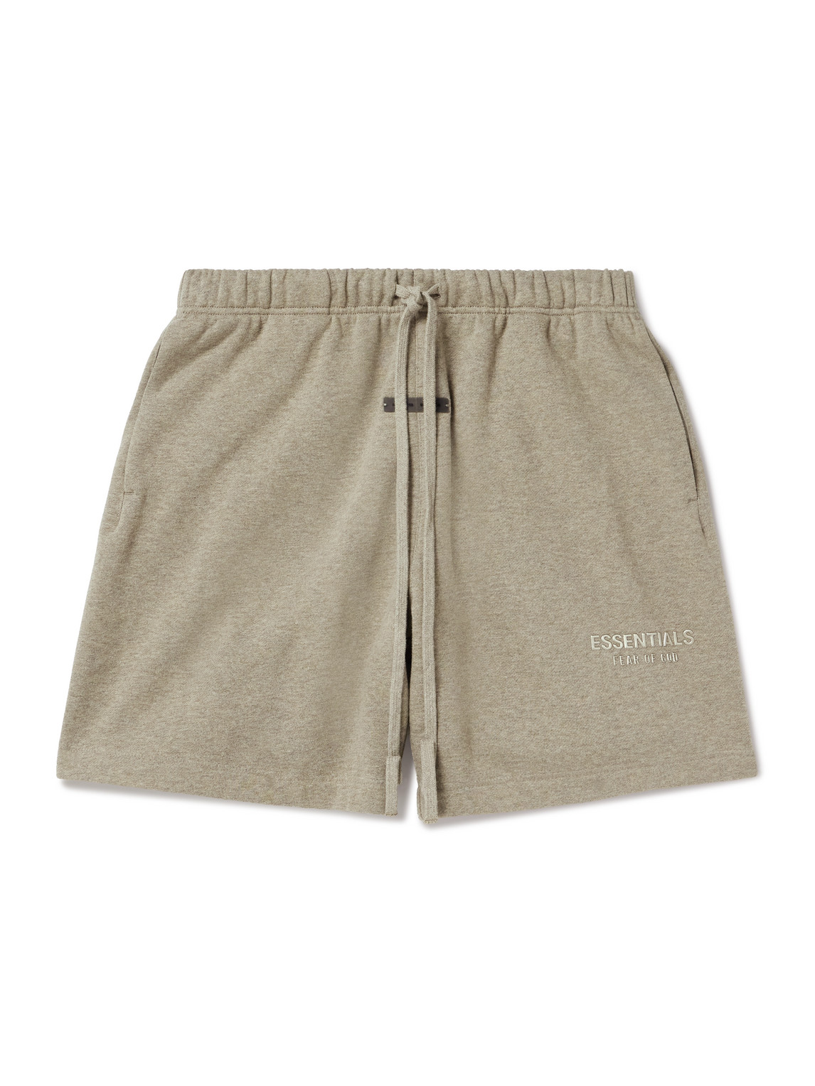 Essentials Wide-leg Logo-appliquéd Cotton-blend Jersey Drawstring Shorts