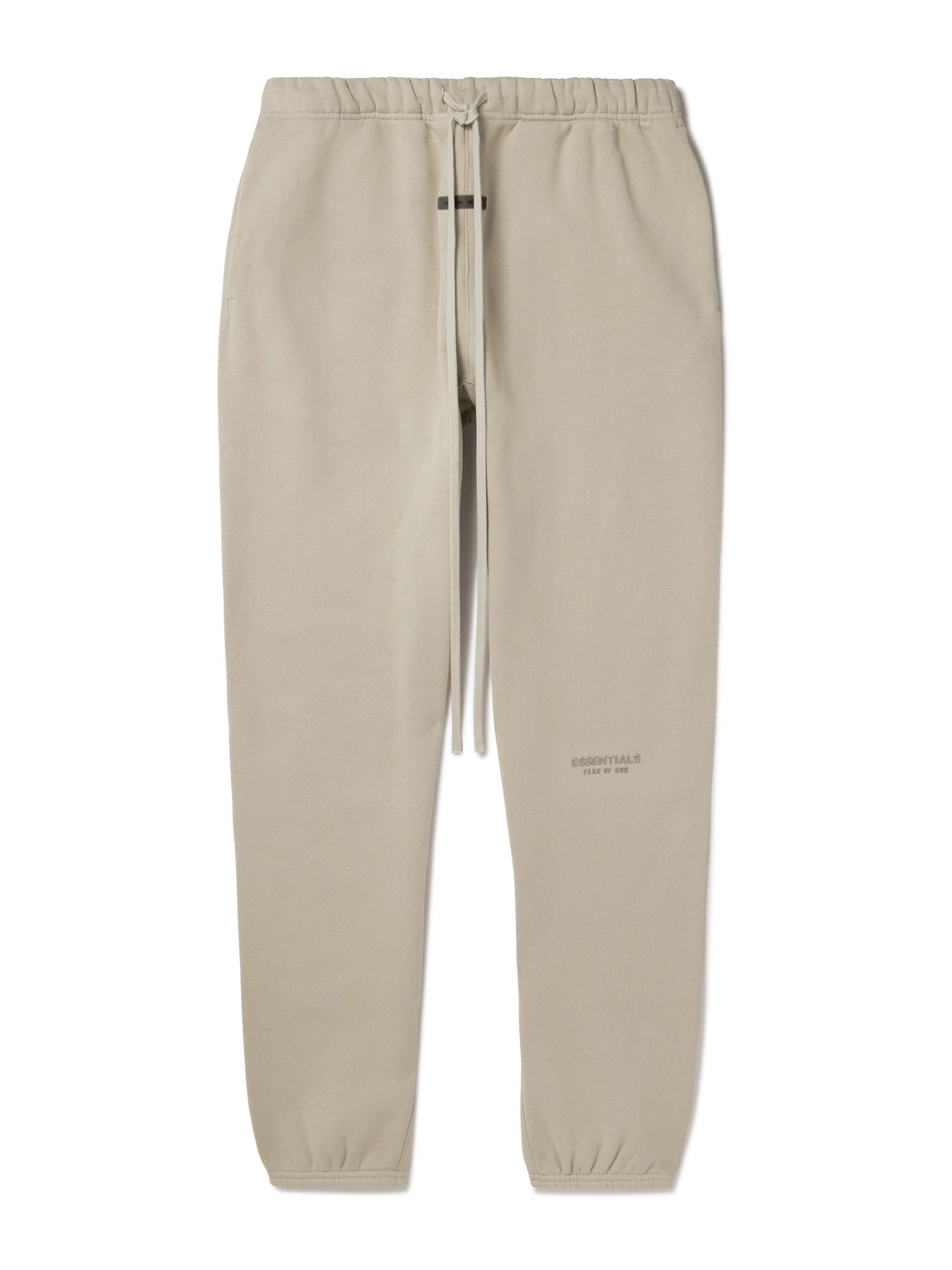Essentials Tapered Logo-appliquéd Cotton-blend Jersey Sweatpants