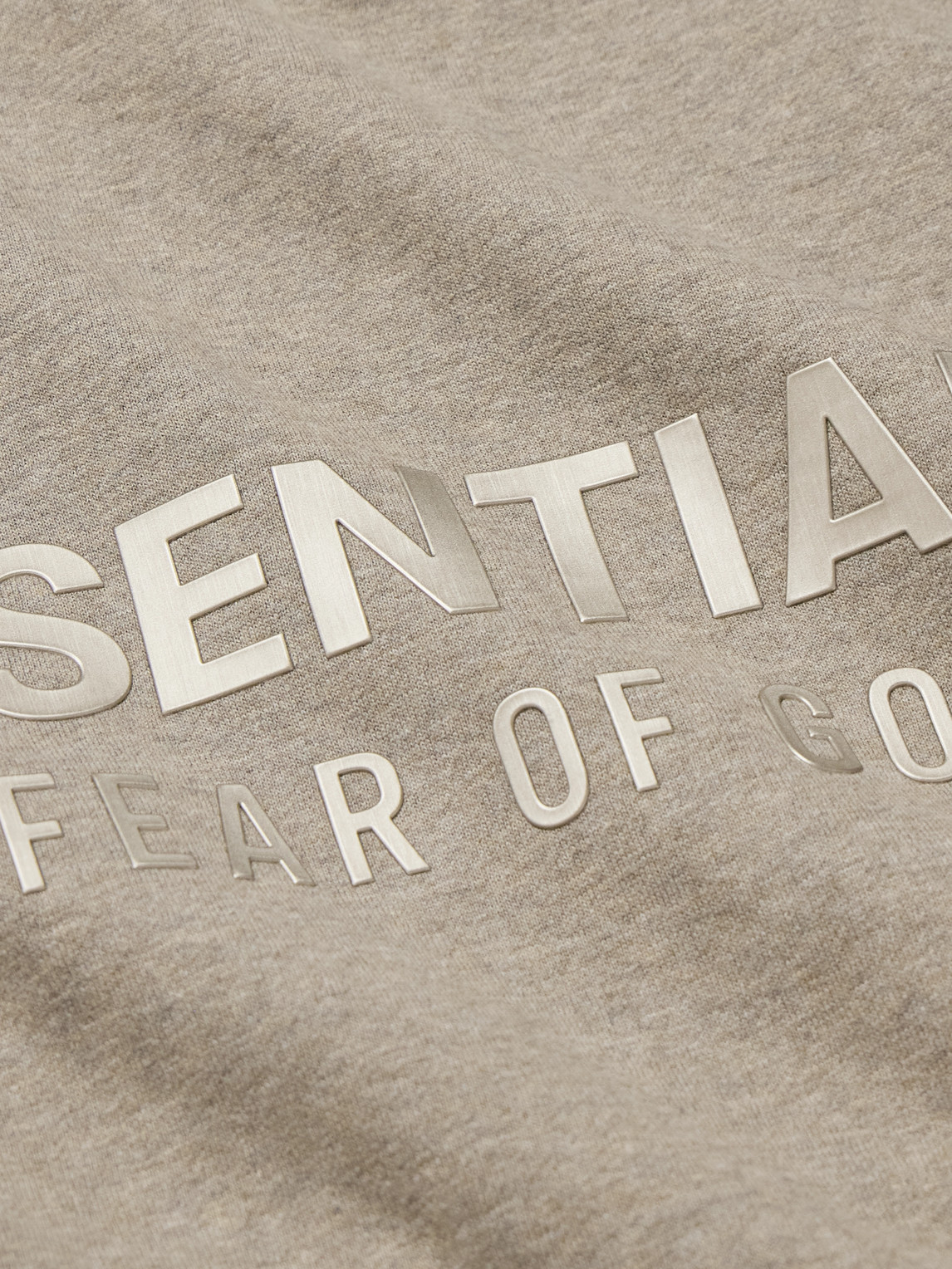 Essentials Logo Hoodie In Silver