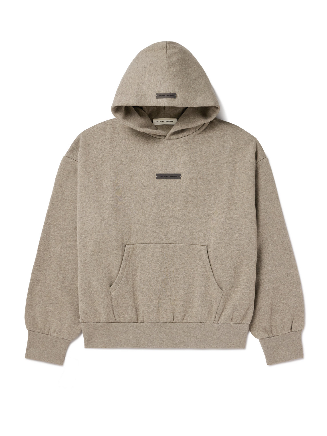 Essentials Oversized Logo-appliquéd Cotton-blend Jersey Hoodie