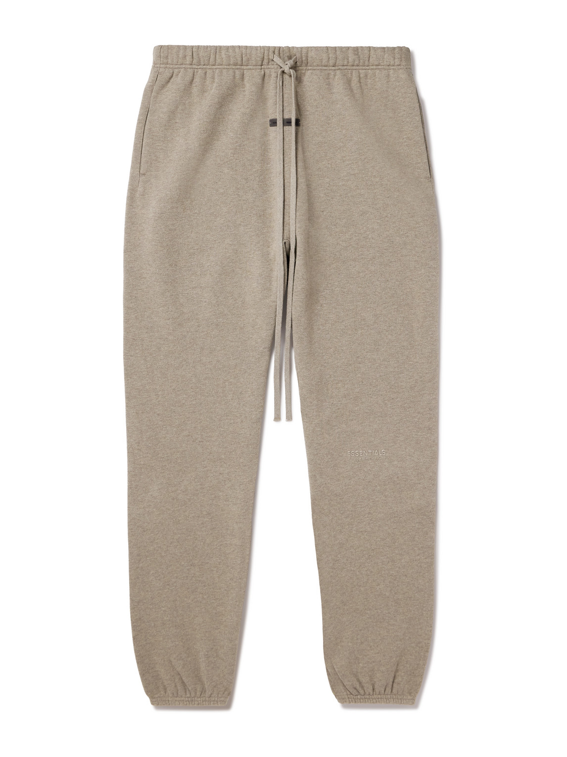 Essentials Tapered Logo-appliquéd Cotton-blend Jersey Sweatpants