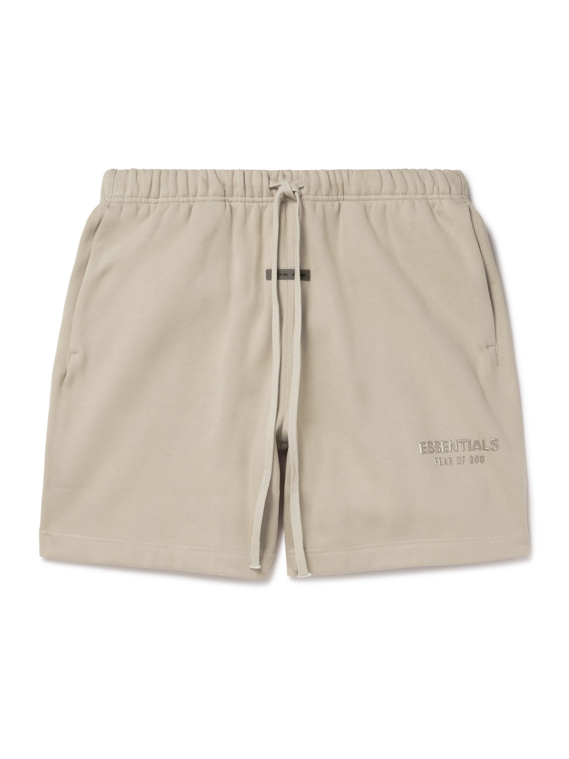 Essentials Wide-leg Logo-appliquéd Cotton-blend Jersey Drawstring Shorts