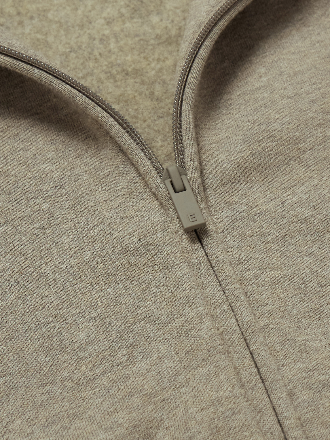 Essentials Oversized Logo-appliquéd Cotton-blend Jersey Zip-up Sweatshirt In Neutral