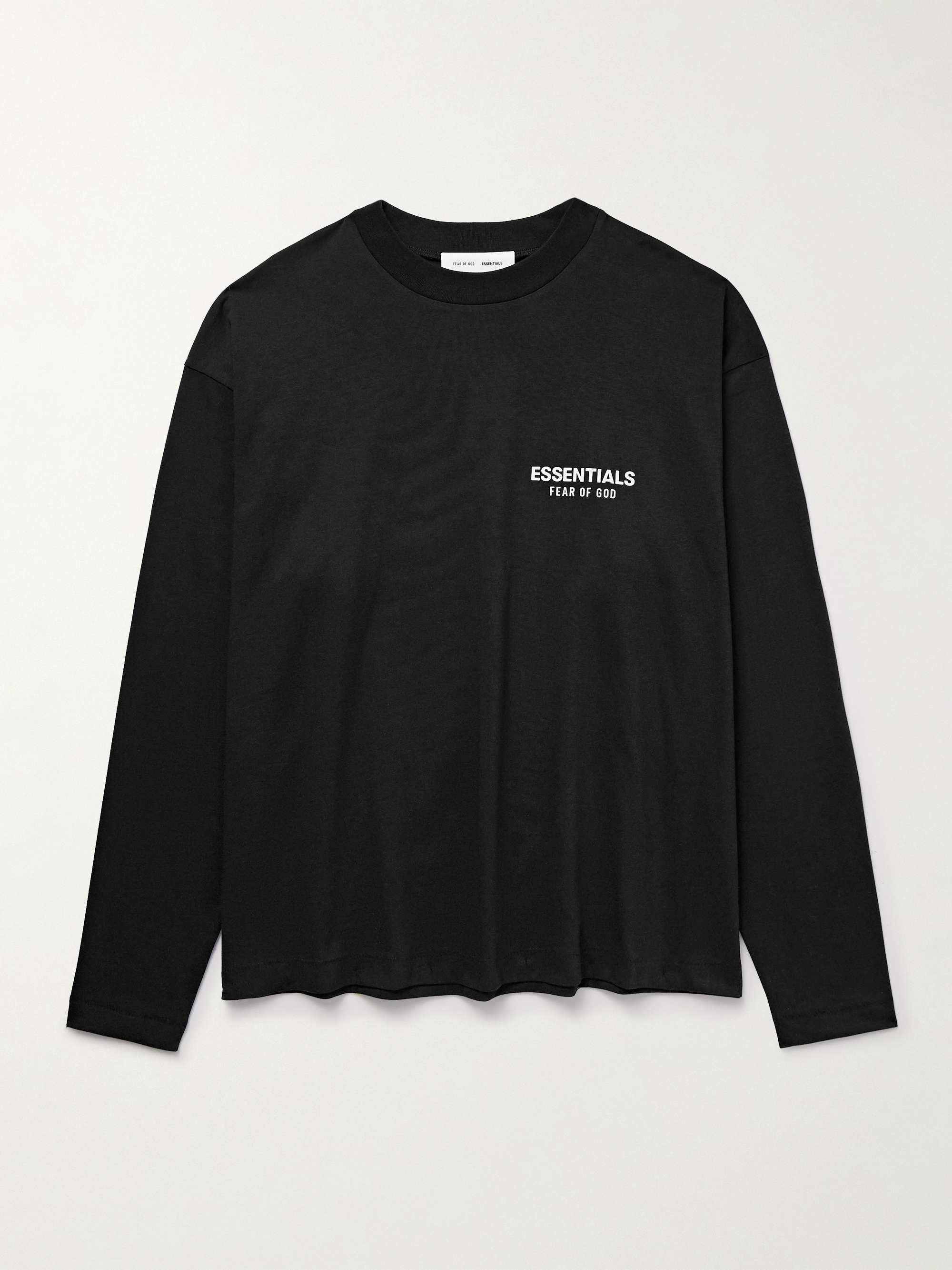 【再入荷】 FEAR OF GOD ESSENTIALS Logo-Appliquéd Cotton-Jersey T-Shirt トップス