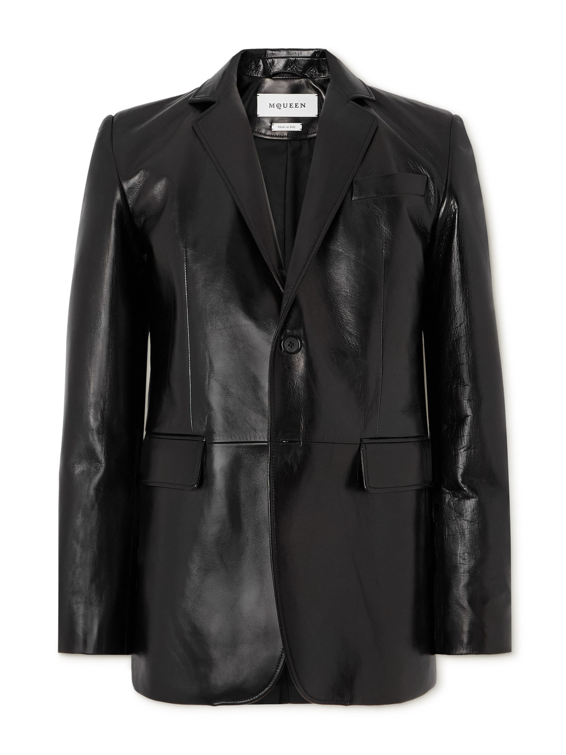 Alexander Mcqueen Leather Blazer