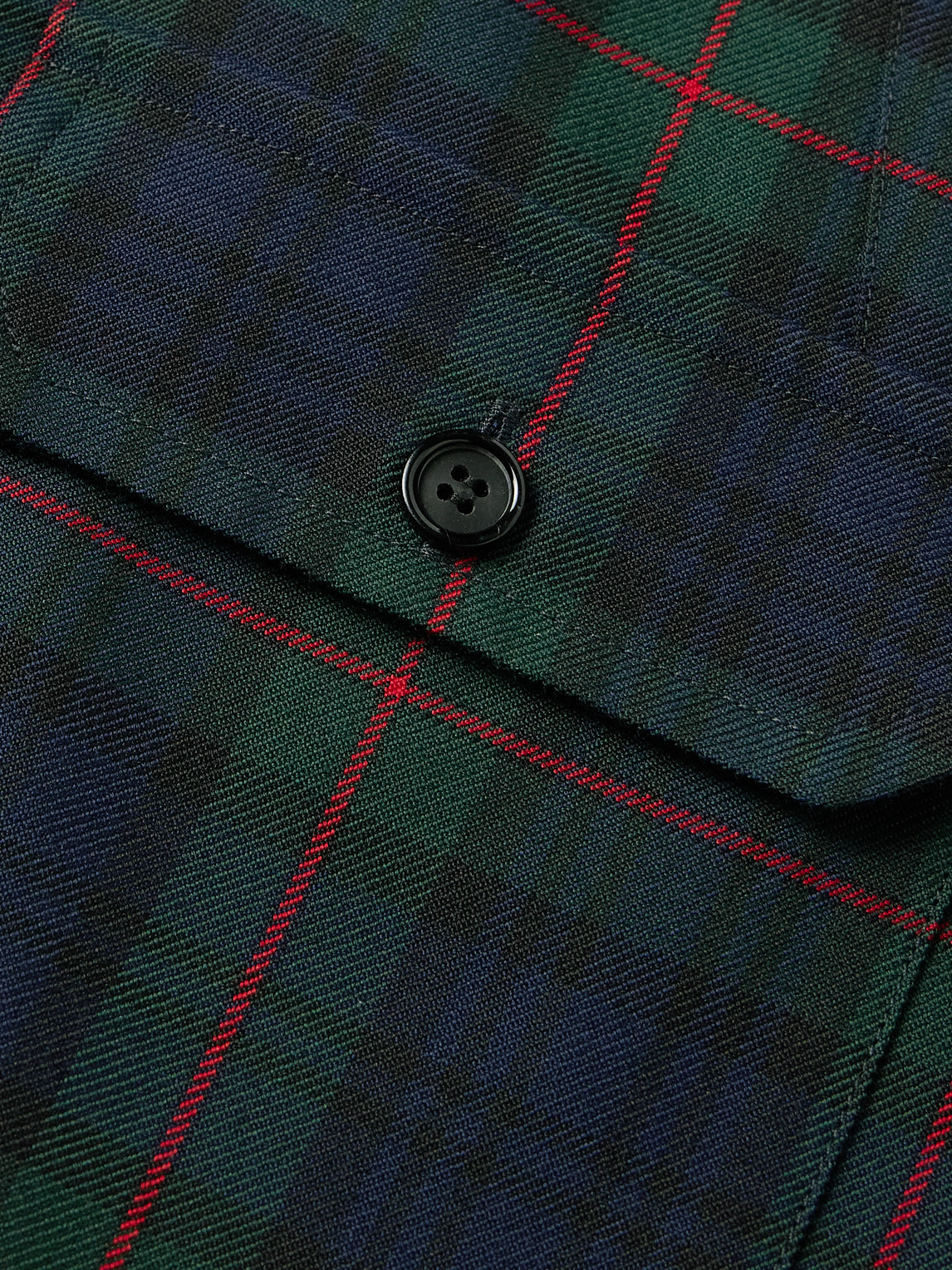 Alexander Mcqueen Harness-detailed Checked Twill Shirt In Black