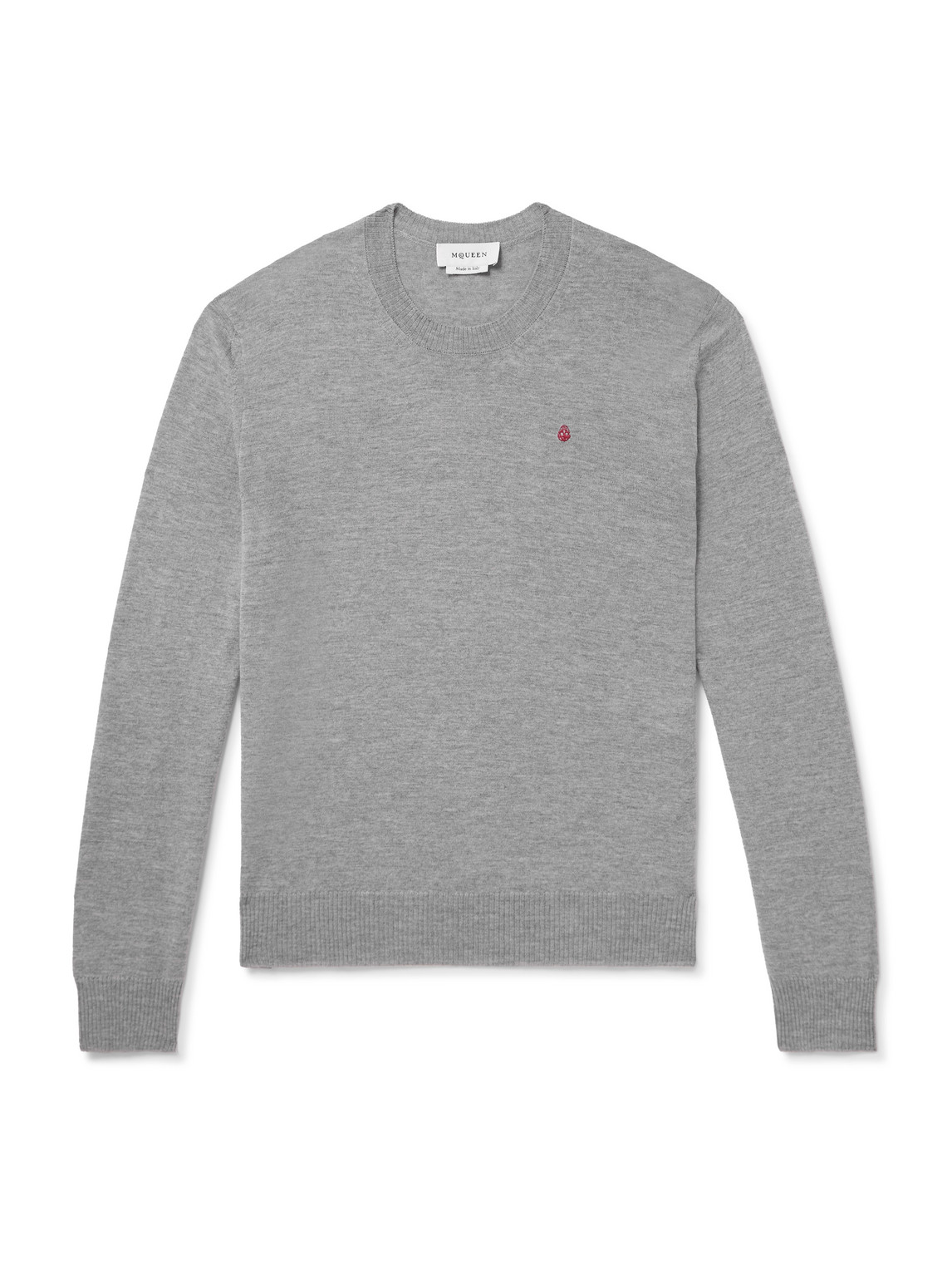 Logo-Embroidered Wool Sweater