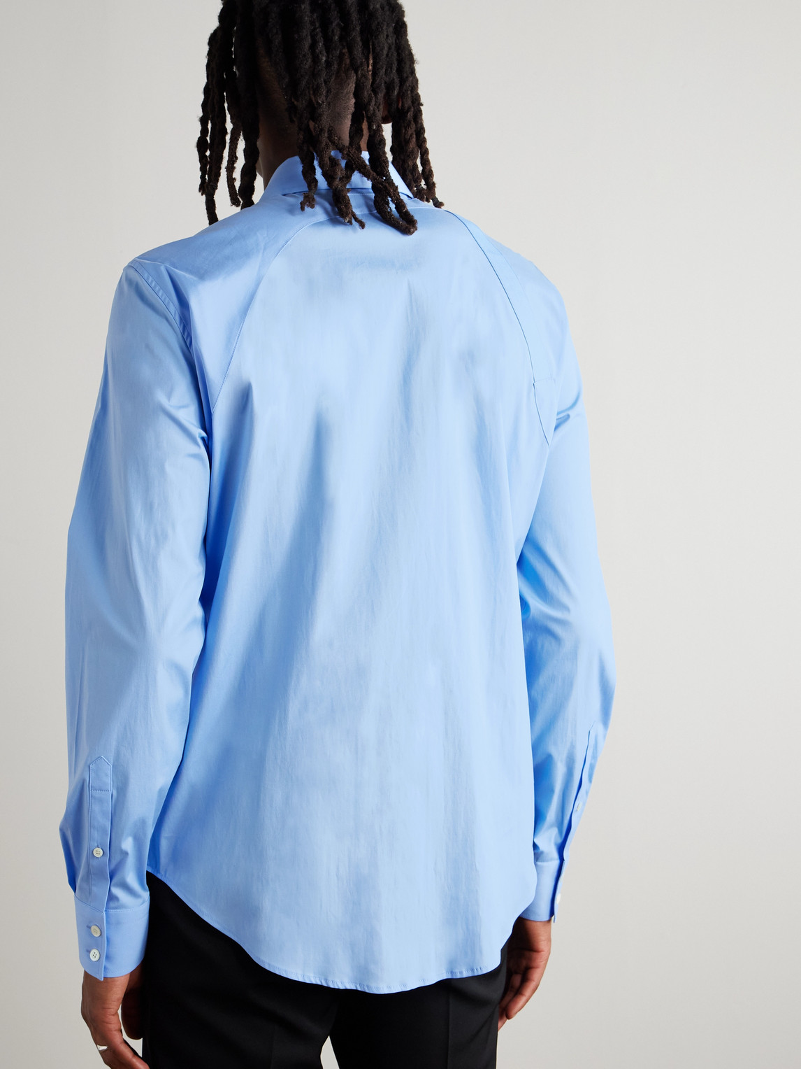 Alexander Mcqueen Slim-fit Harness-detailed Stretch-cotton Shirt