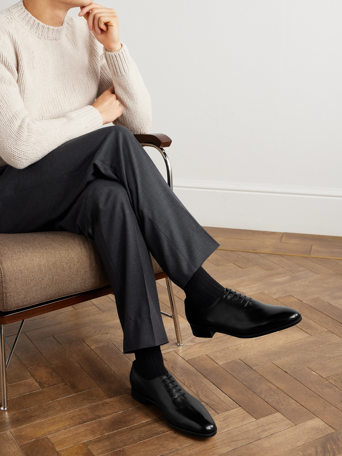 Marldon Whole-Cut Leather Oxford Shoes — 2