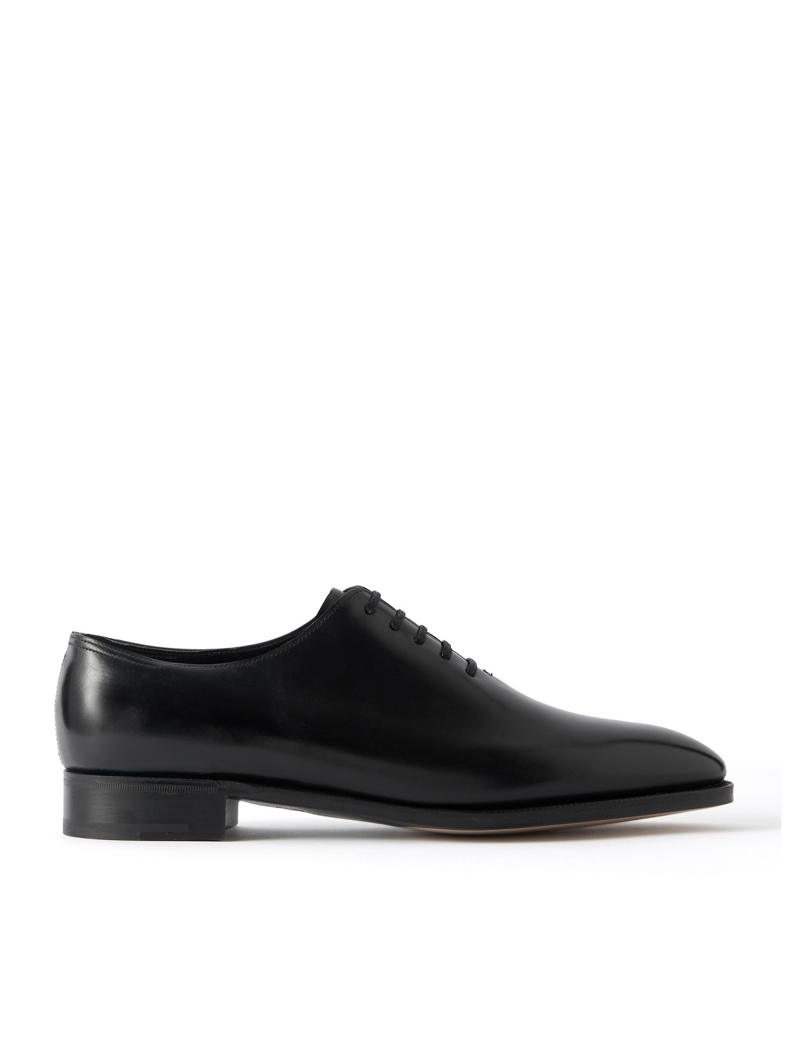 John Lobb Marldon Whole-cut Leather Oxford Shoes In Black