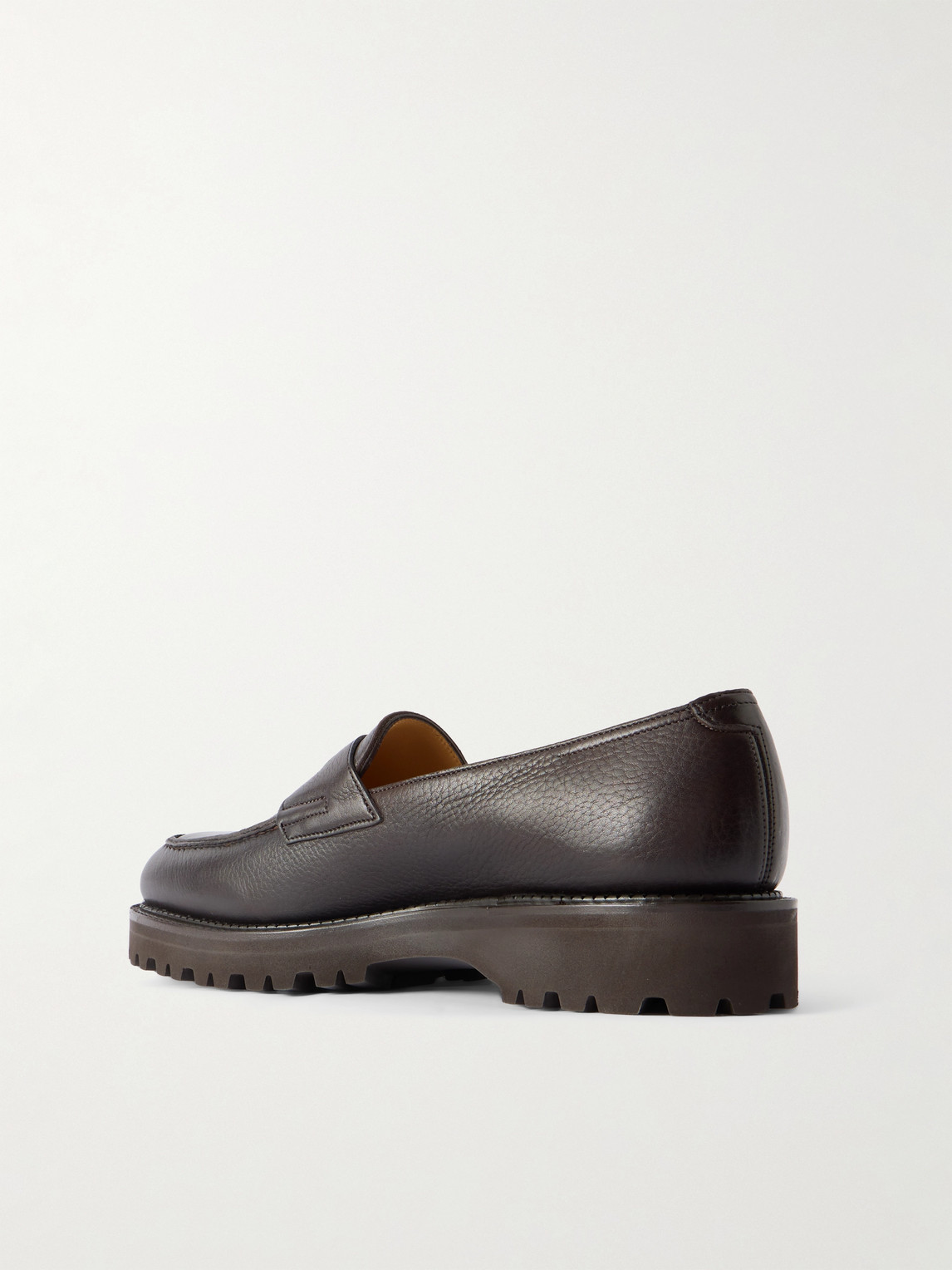 John Lobb Lopez New Standard Full-grain Leather Penny Loafers In Brown