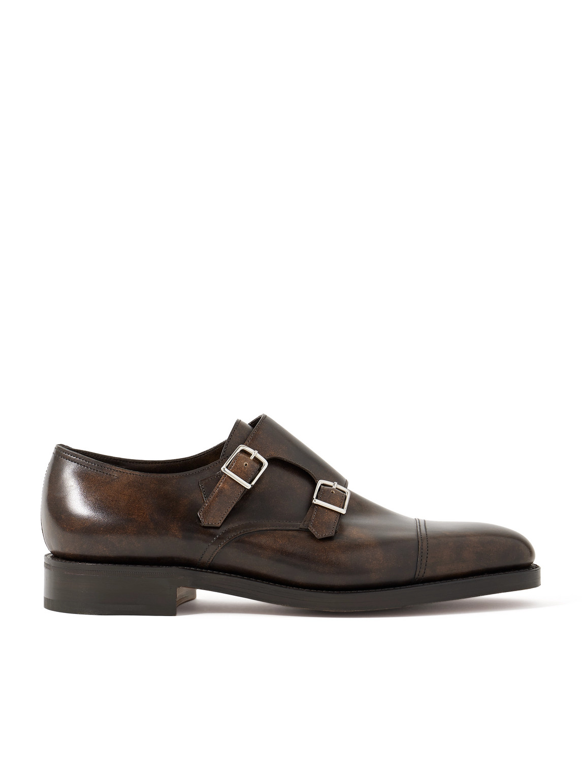 William Leather Monk-Strap Shoes