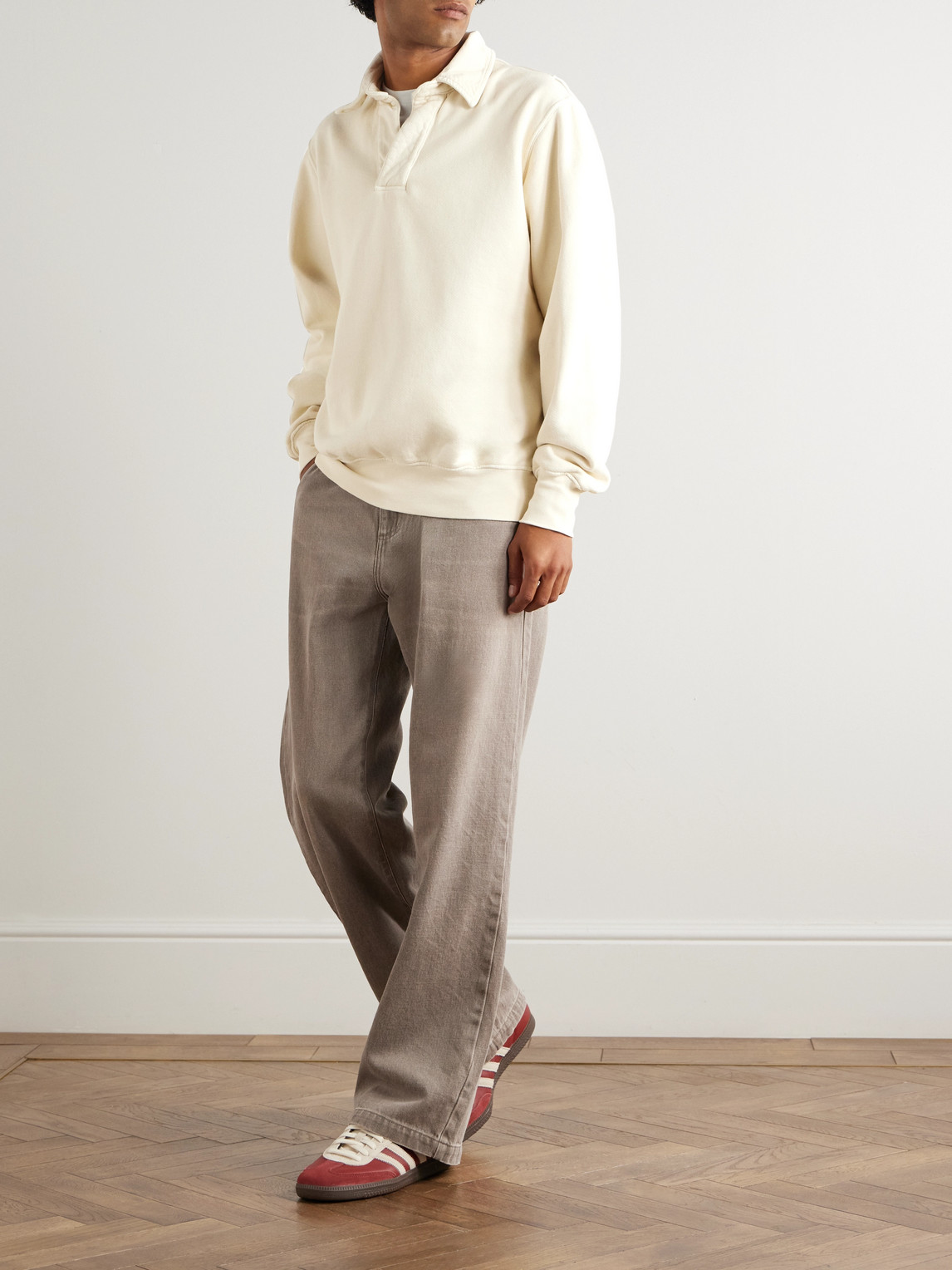 Les Tien Cotton-jersey Polo Shirt In White