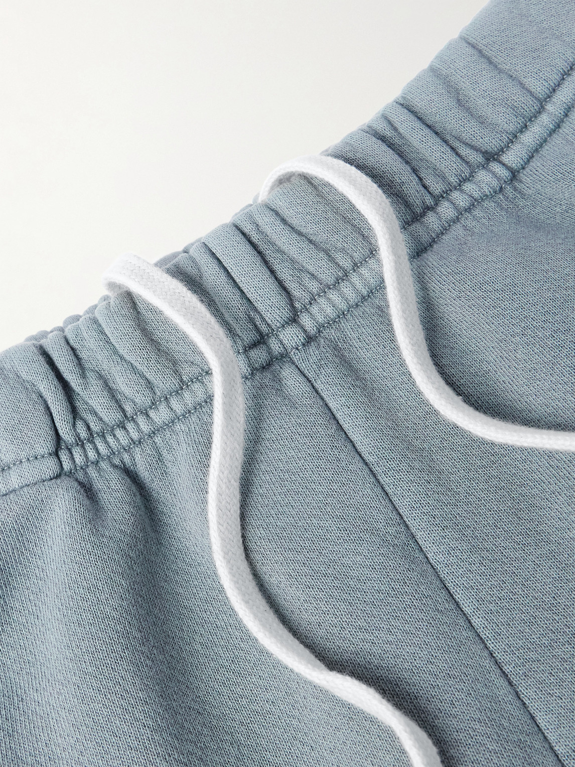Les Tien Wide-leg Garment-dyed Cotton-jersey Sweatpants In Gray