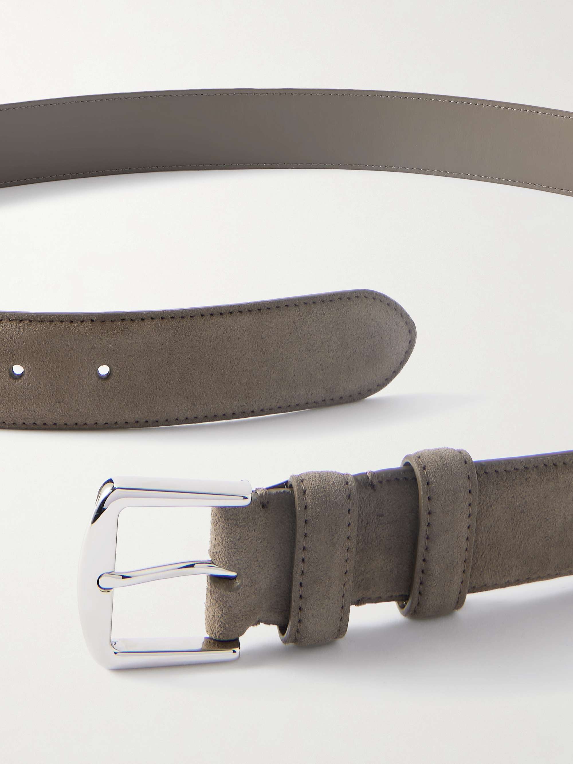 LORO PIANA 3.5cm Suede Belt