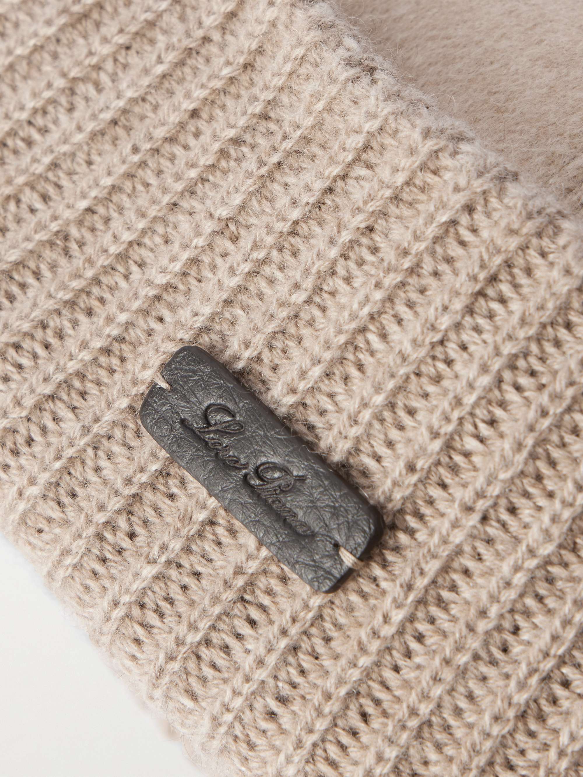 LORO PIANA Logo-Appliquéd Storm System® Cashmere Beanie