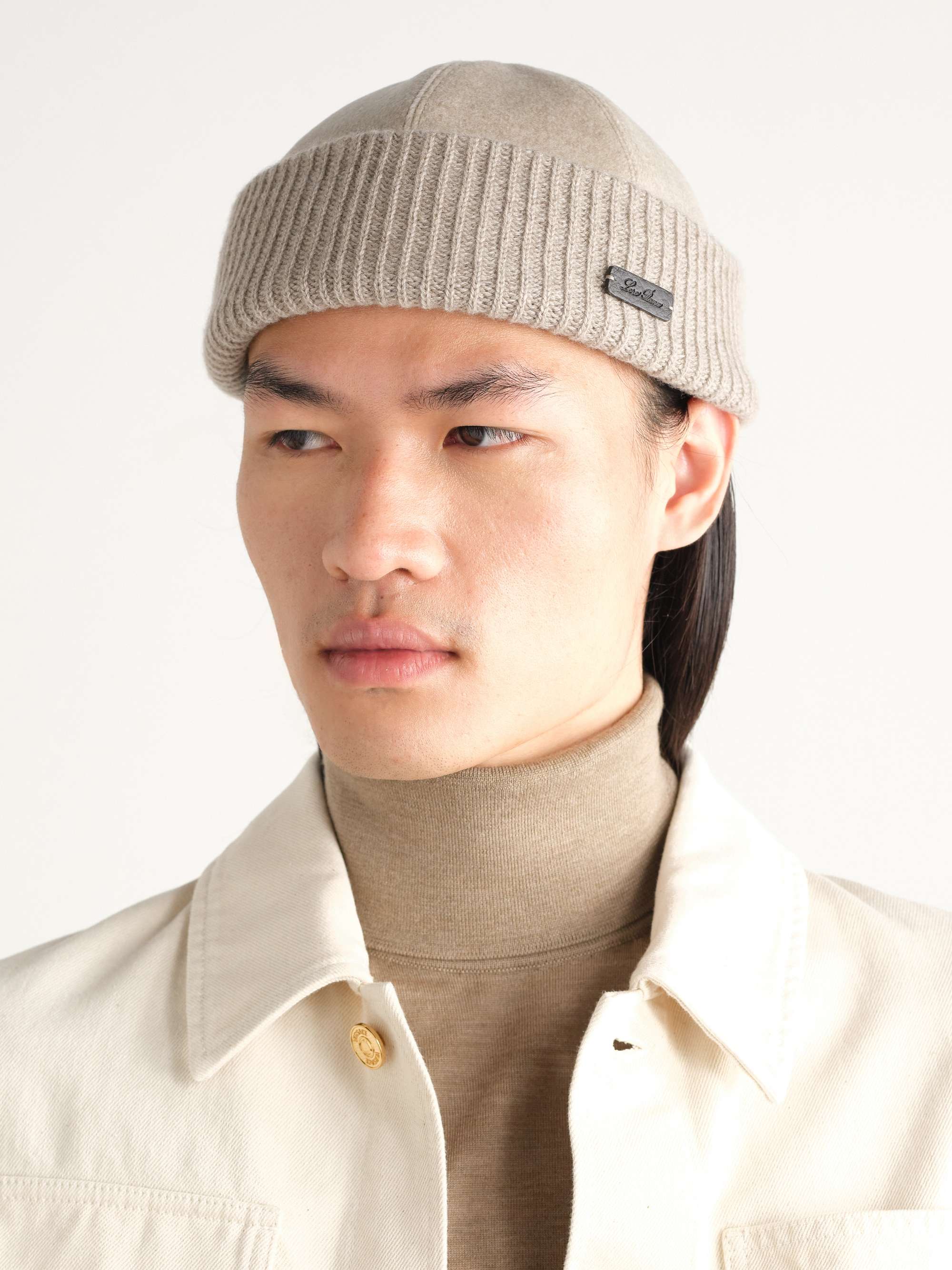 LORO PIANA Logo-Appliquéd Storm System® Cashmere Beanie