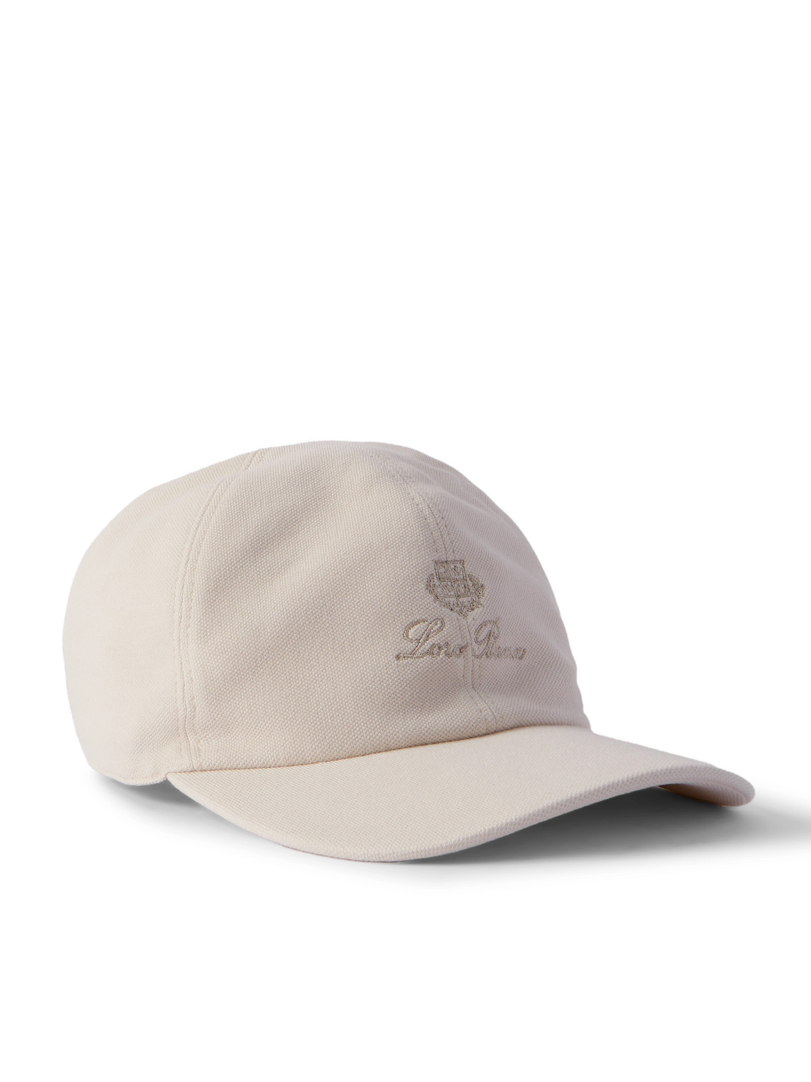 Loro Piana Logo-embroidered Cotton-piqué Baseball Cap