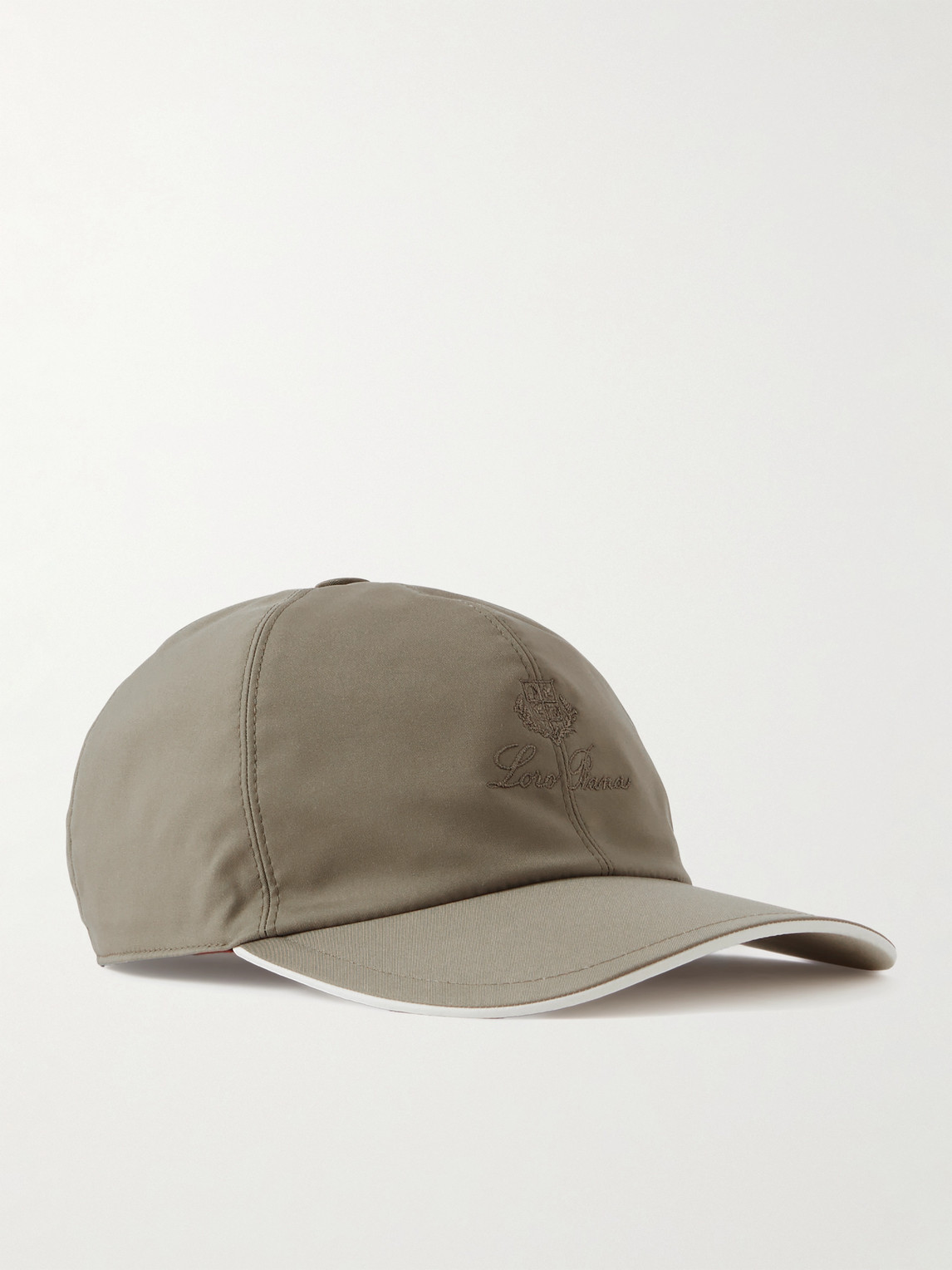 Loro Piana Logo-embroidered Storm System® Shell Baseball Cap In Neutral