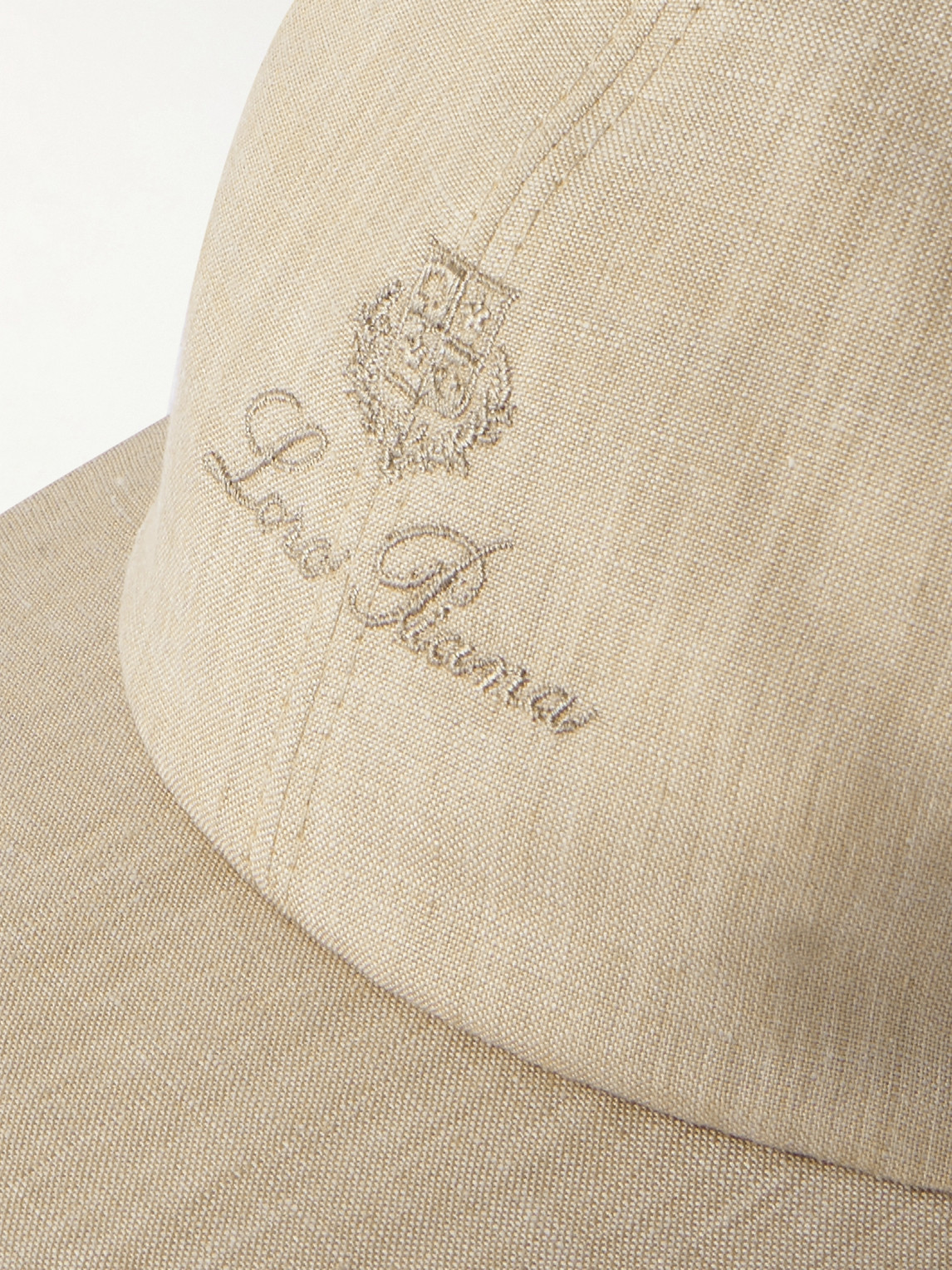 Loro Piana Logo-embroidered Linen Baseball Cap
