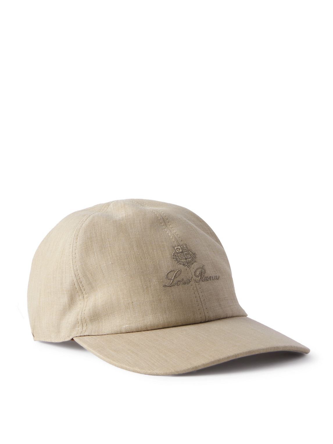 Loro Piana Logo-embroidered Linen Baseball Cap