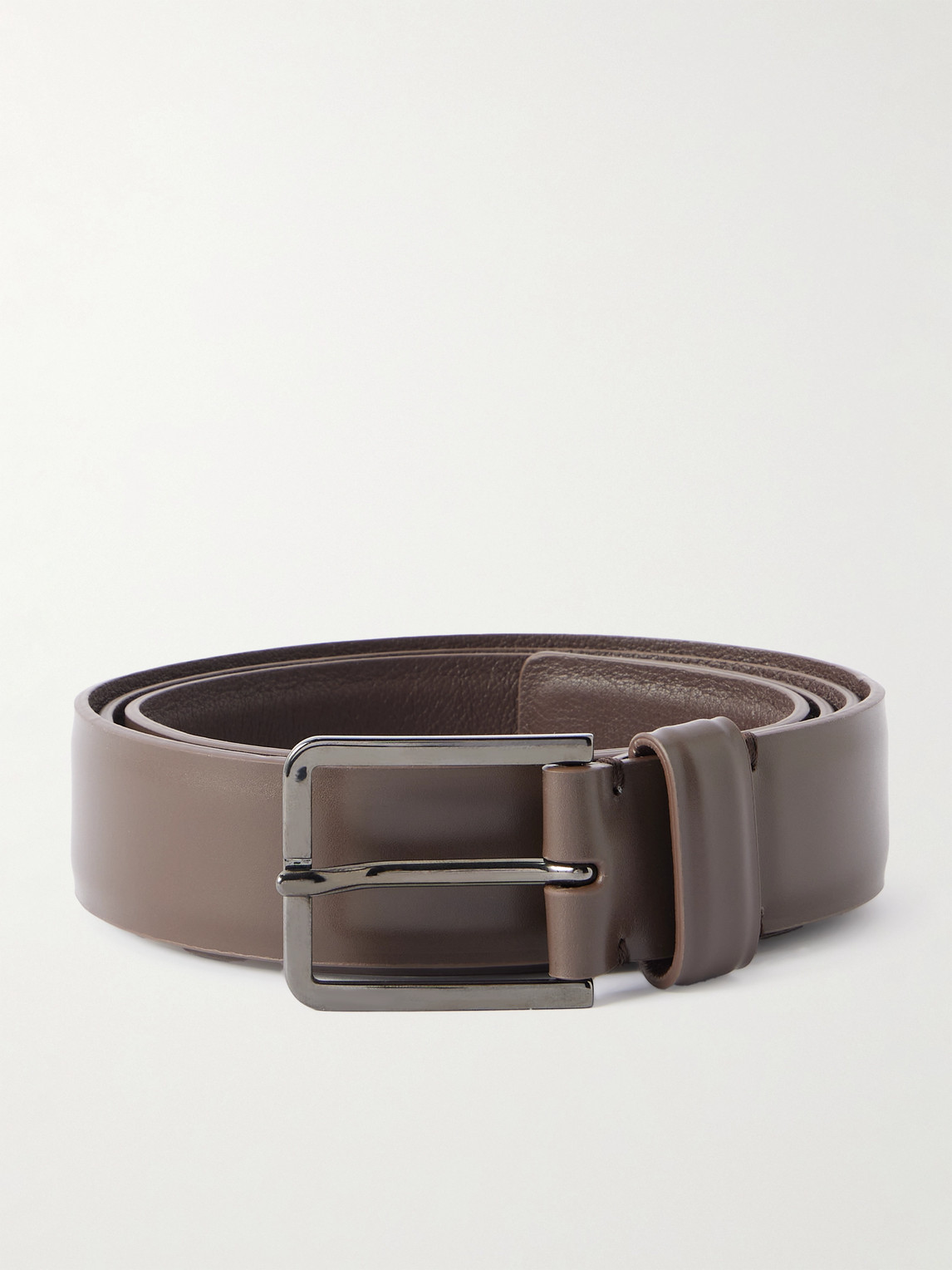 Loro Piana Rory 3cm Leather Belt In Brown