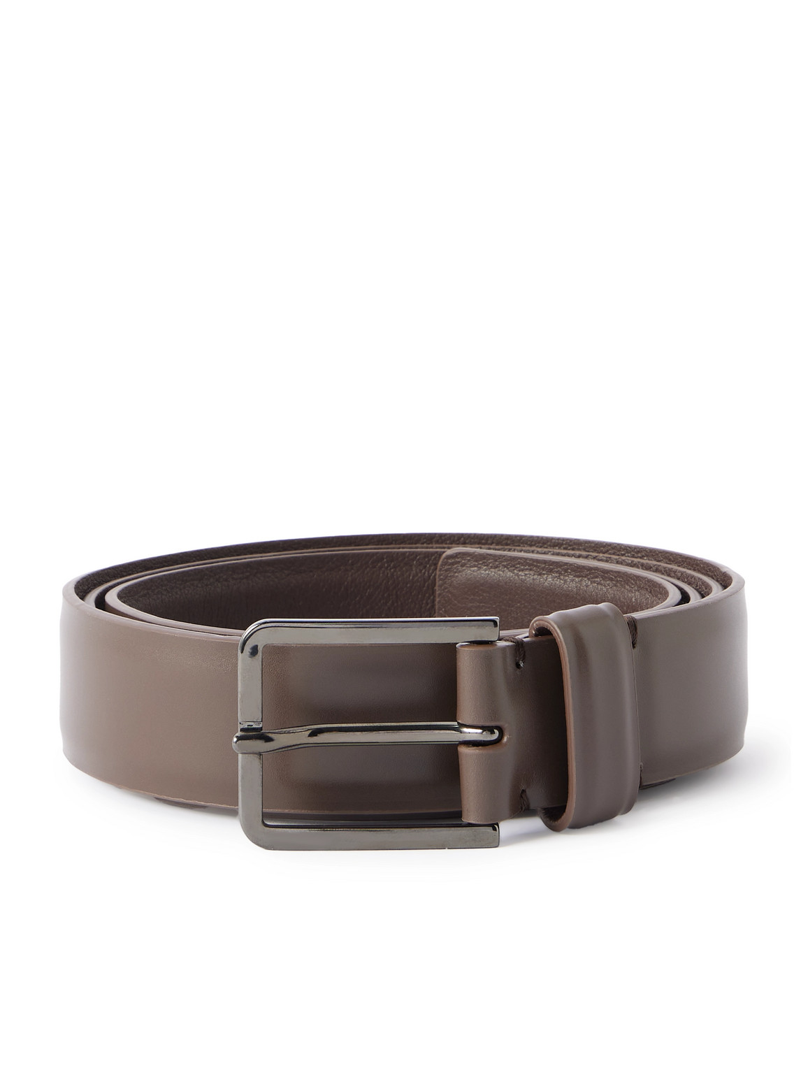 Loro Piana Rory 3cm Leather Belt In Brown