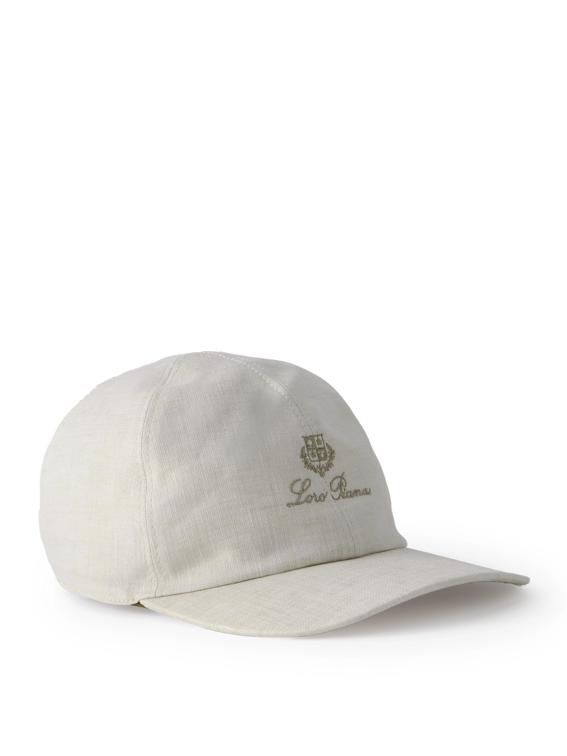 Loro Piana Logo-embroidered Linen Baseball Cap