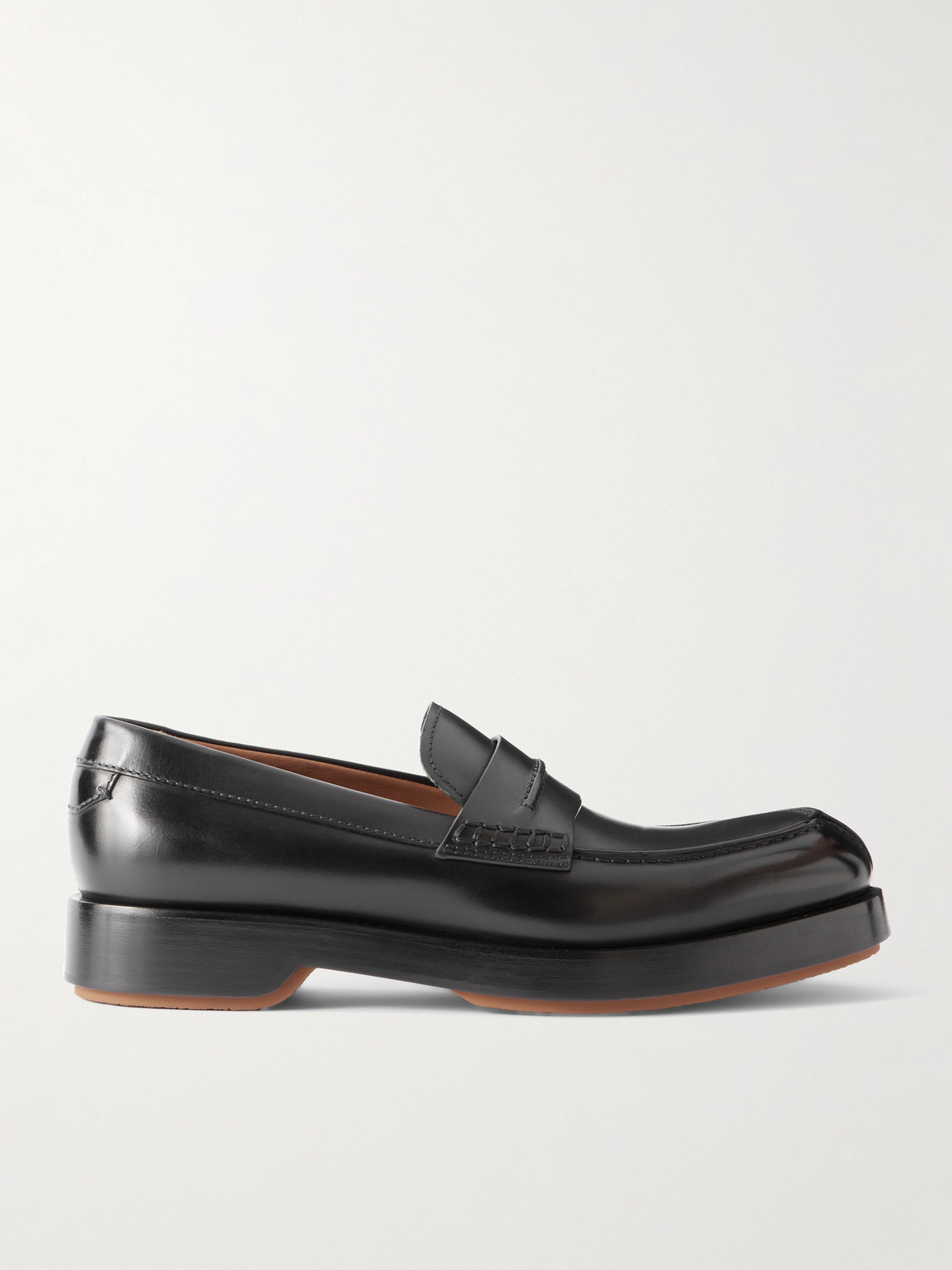 Zegna Udine Leather Penny Loafers - Men