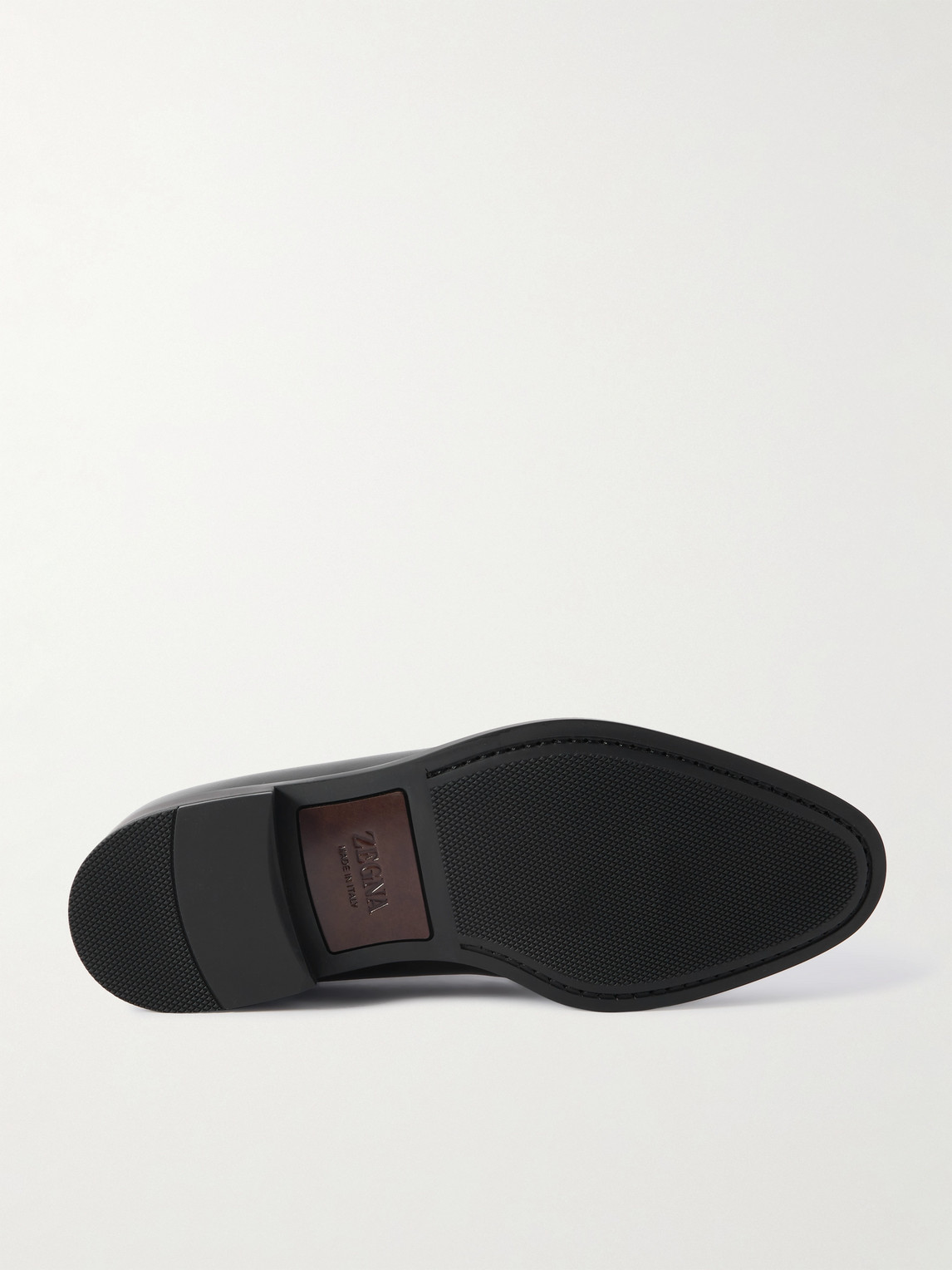 Zegna Leather Classic Flex Derby Shoes In Animal Print