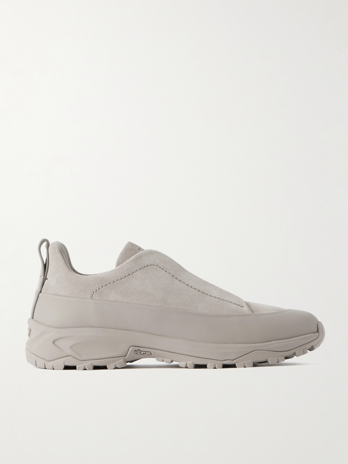 Zegna Triple Stitch™ Monte Rubber-Trimmed Suede Slip-On Sneakers - Men