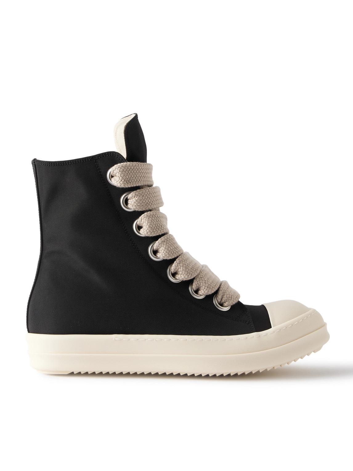 Rick Owens Drkshdw Jumbolace Nylon-canvas High-top Sneakers In Black