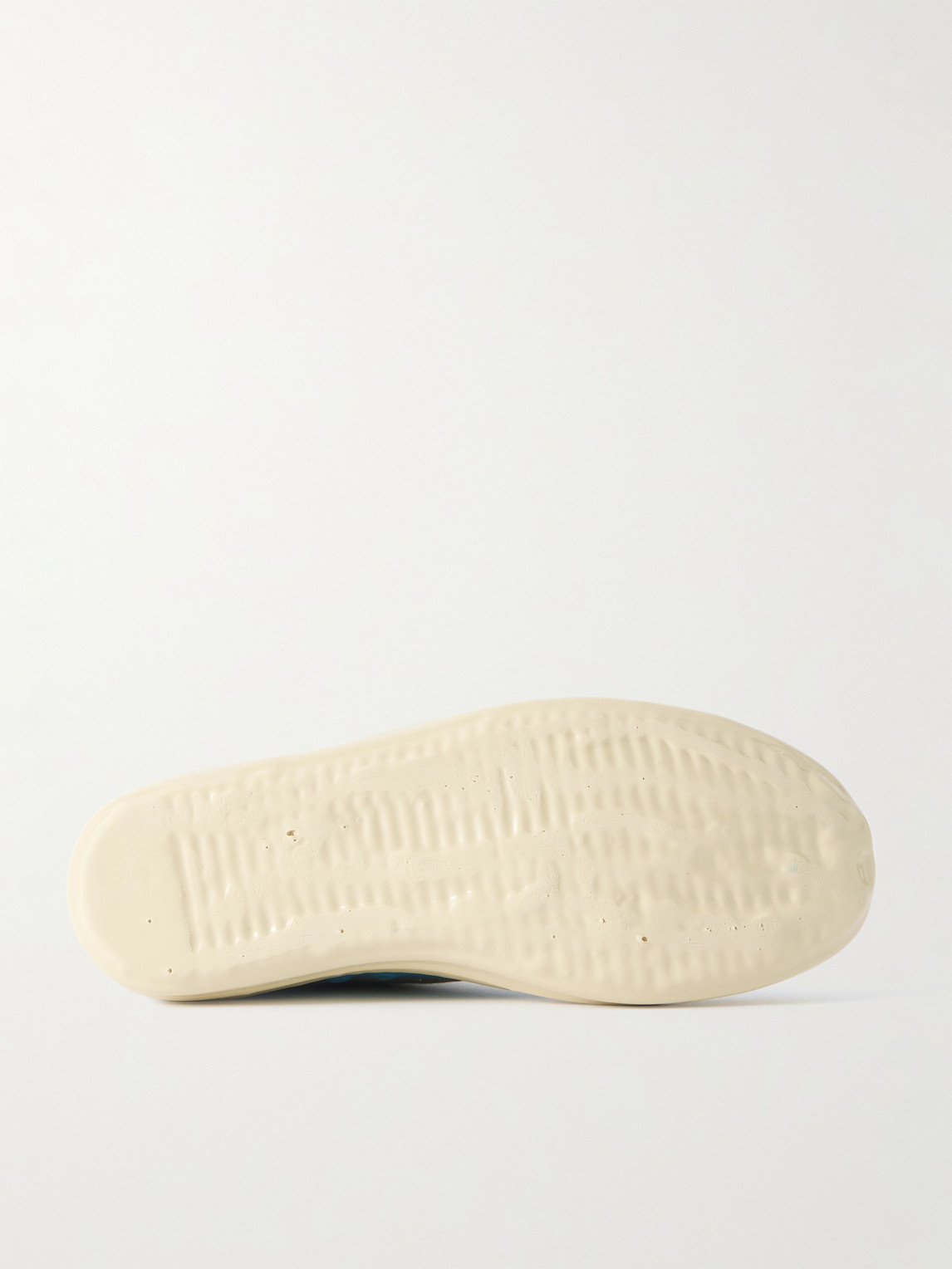 Rick Owens Drkshdw Lacquered-denim Sneakers In Gray