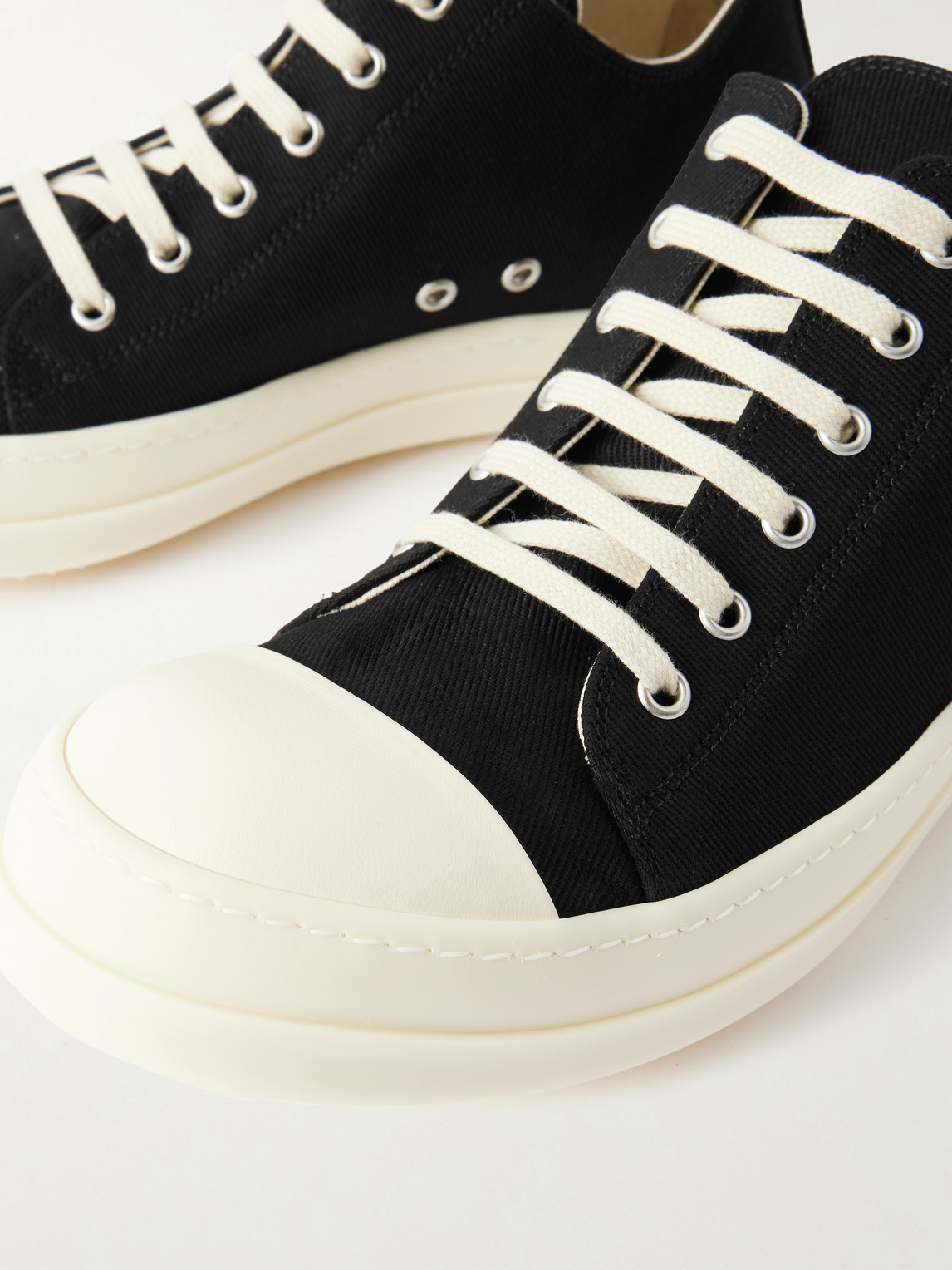 Rick Owens Drkshdw Drkshdw Denim Sneakers In Black