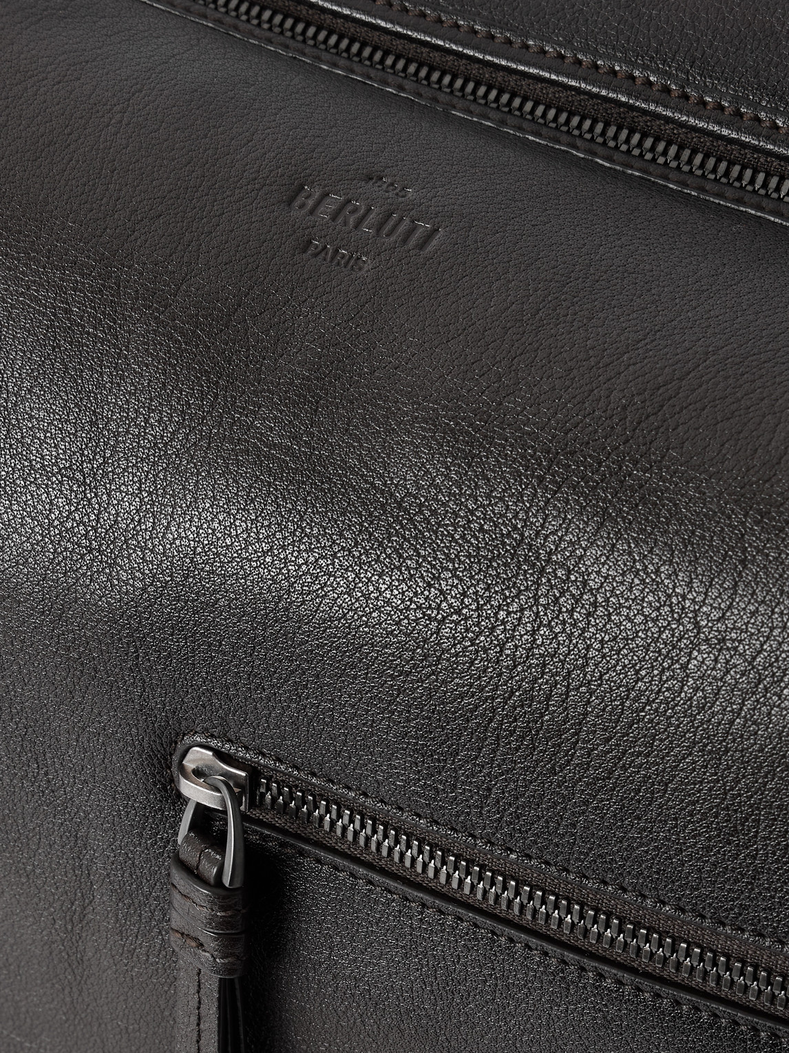  Berluti - Un Jour Textured-leather Messenger Bag - Men - Brown 