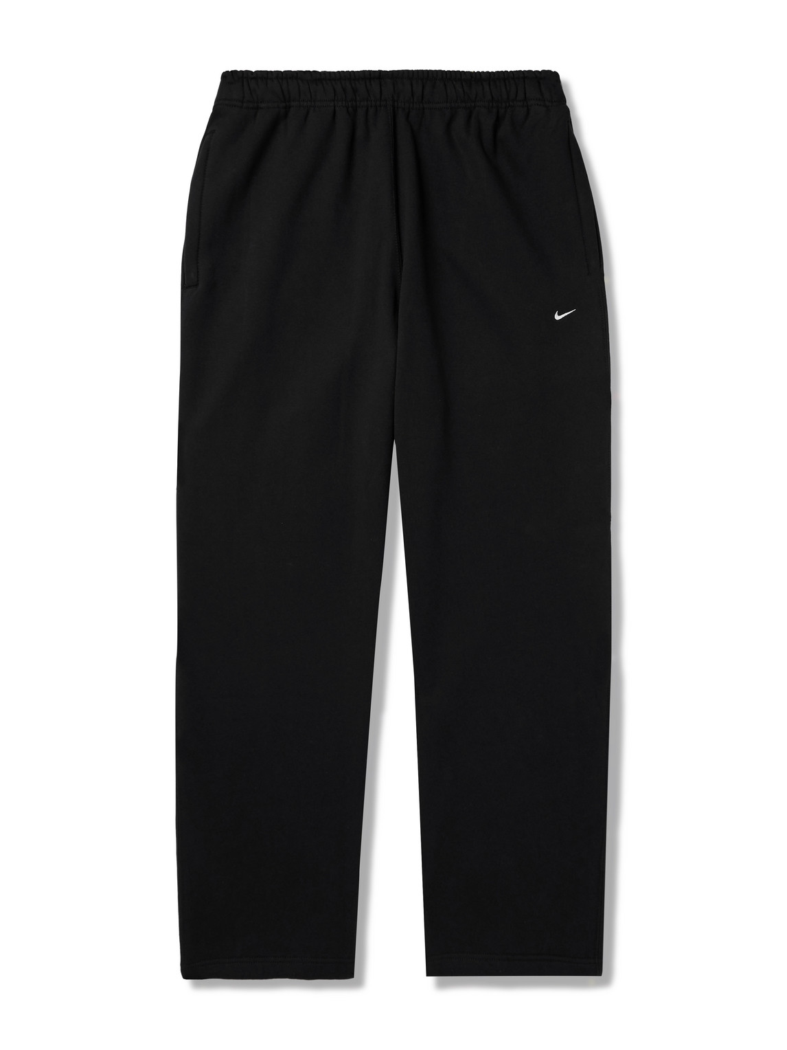 Solo Swoosh Straight-Leg Cotton-Blend Jersey Sweatpants