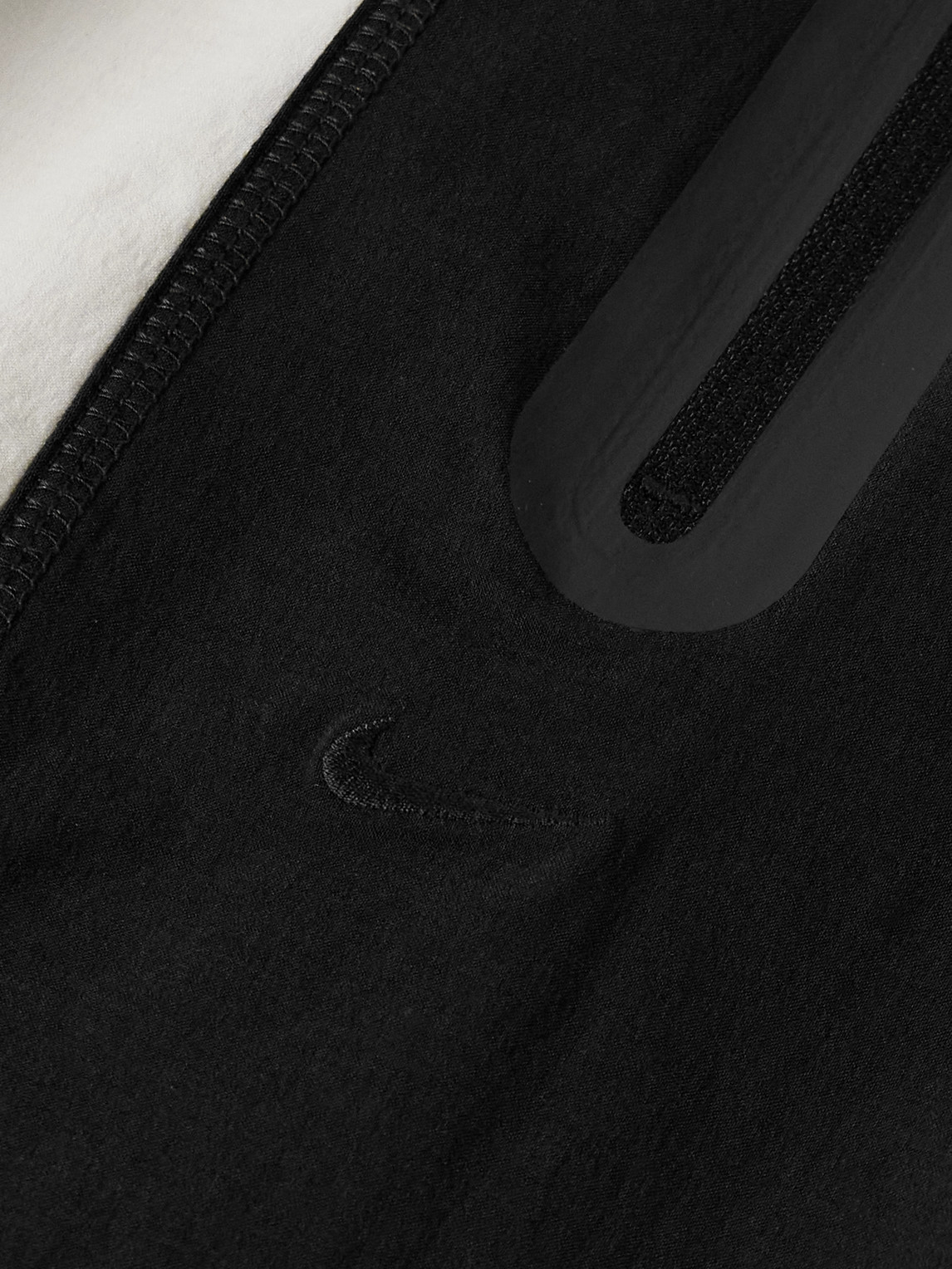 Nike Men's Tech Dri-fit Woven Color-block Oversized Pants In White