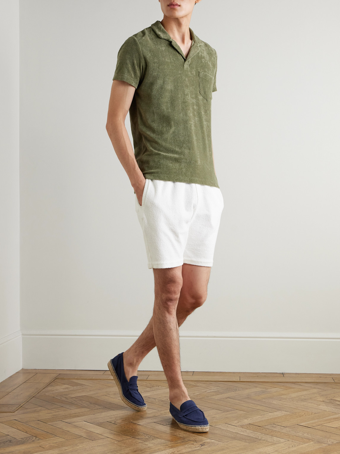 Orlebar Brown Alex Straight-leg Stretch Linen And Lyocell-blend Drawstring Shorts In Neutral