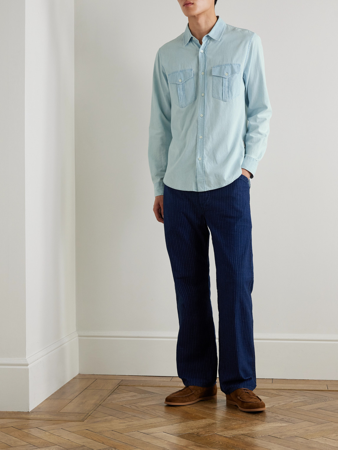 Colburn Cotton-Chambray Shirt